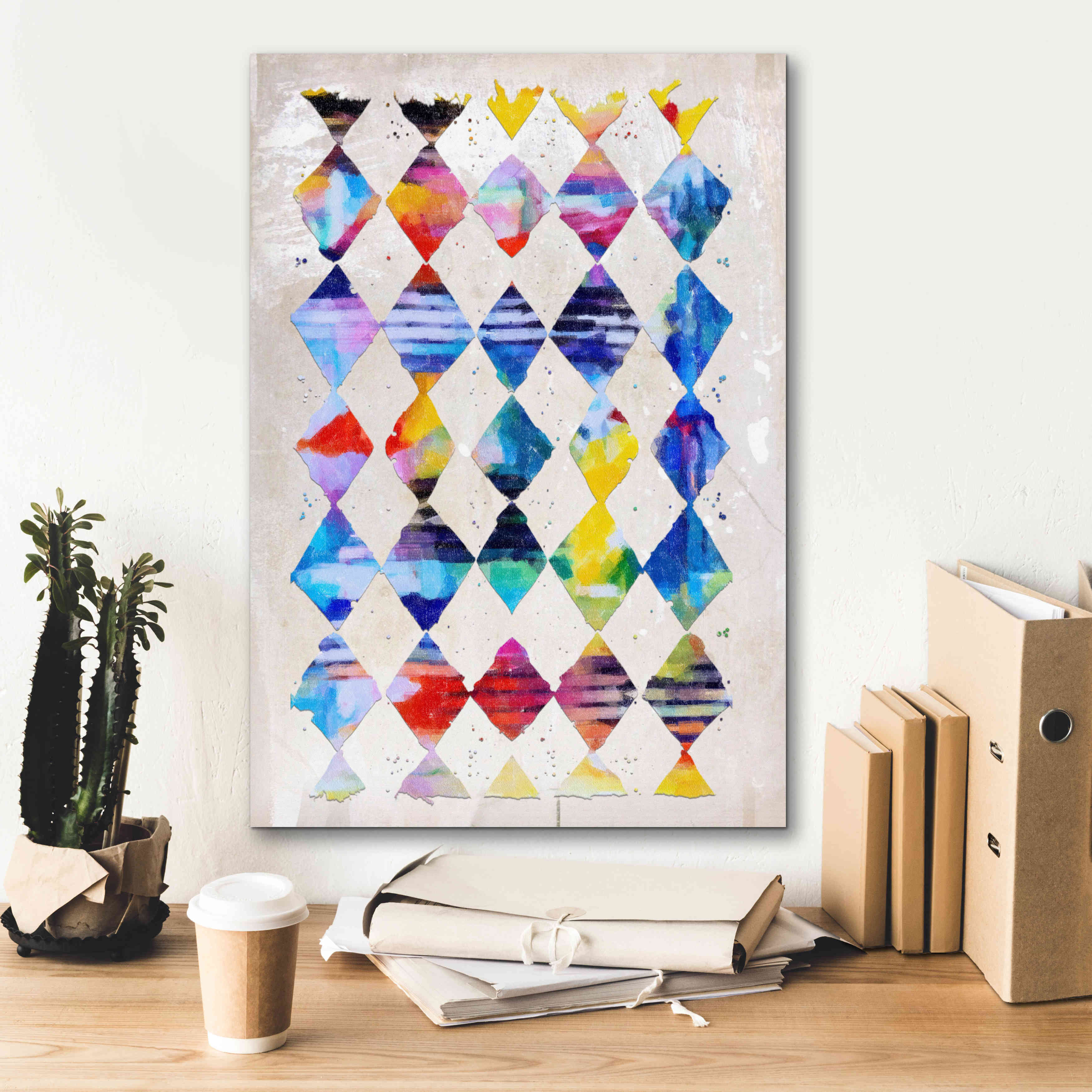 'Diamond Palette 1' by Karen Smith Giclee Canvas Wall Art,18x26