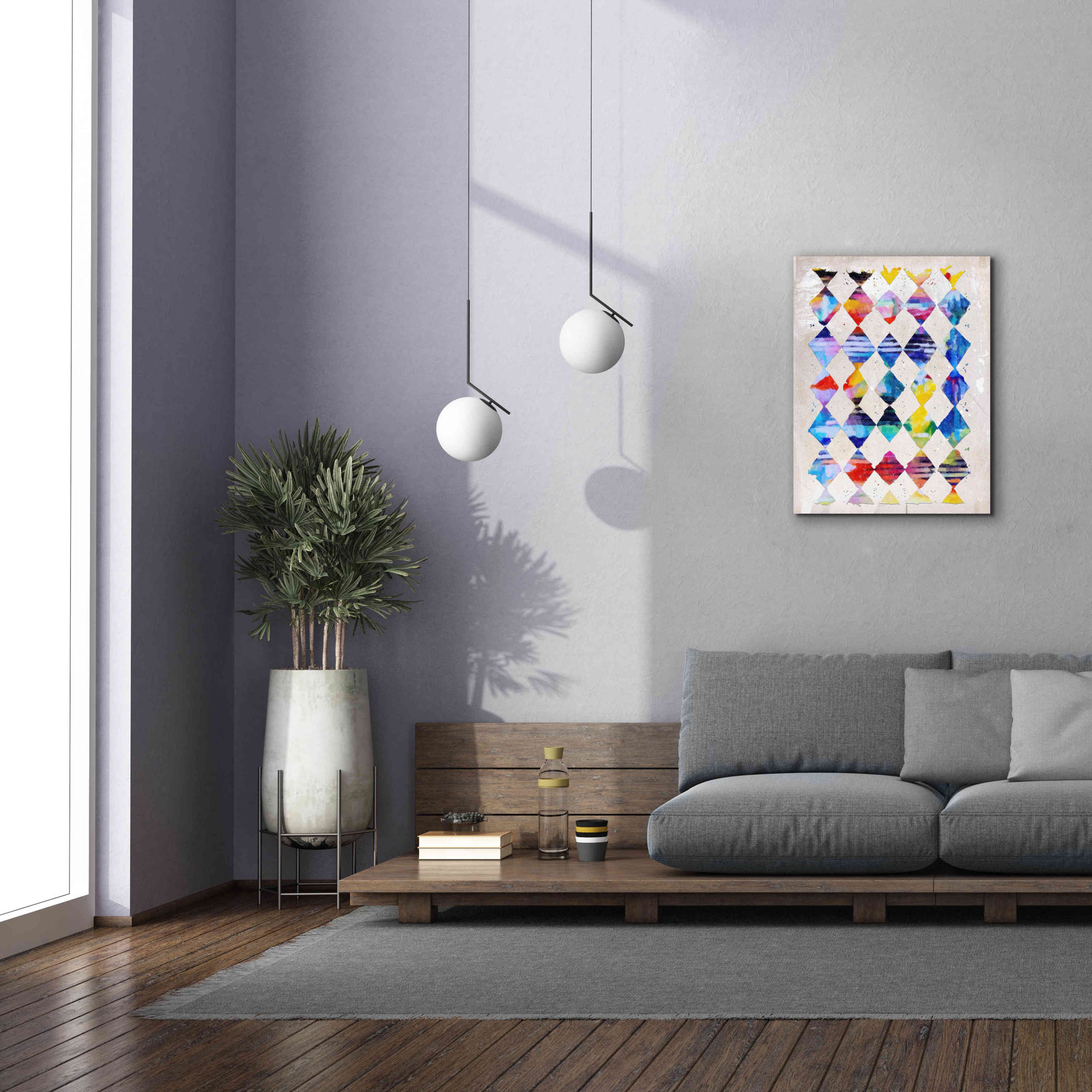 'Diamond Palette 1' by Karen Smith Giclee Canvas Wall Art,26x34