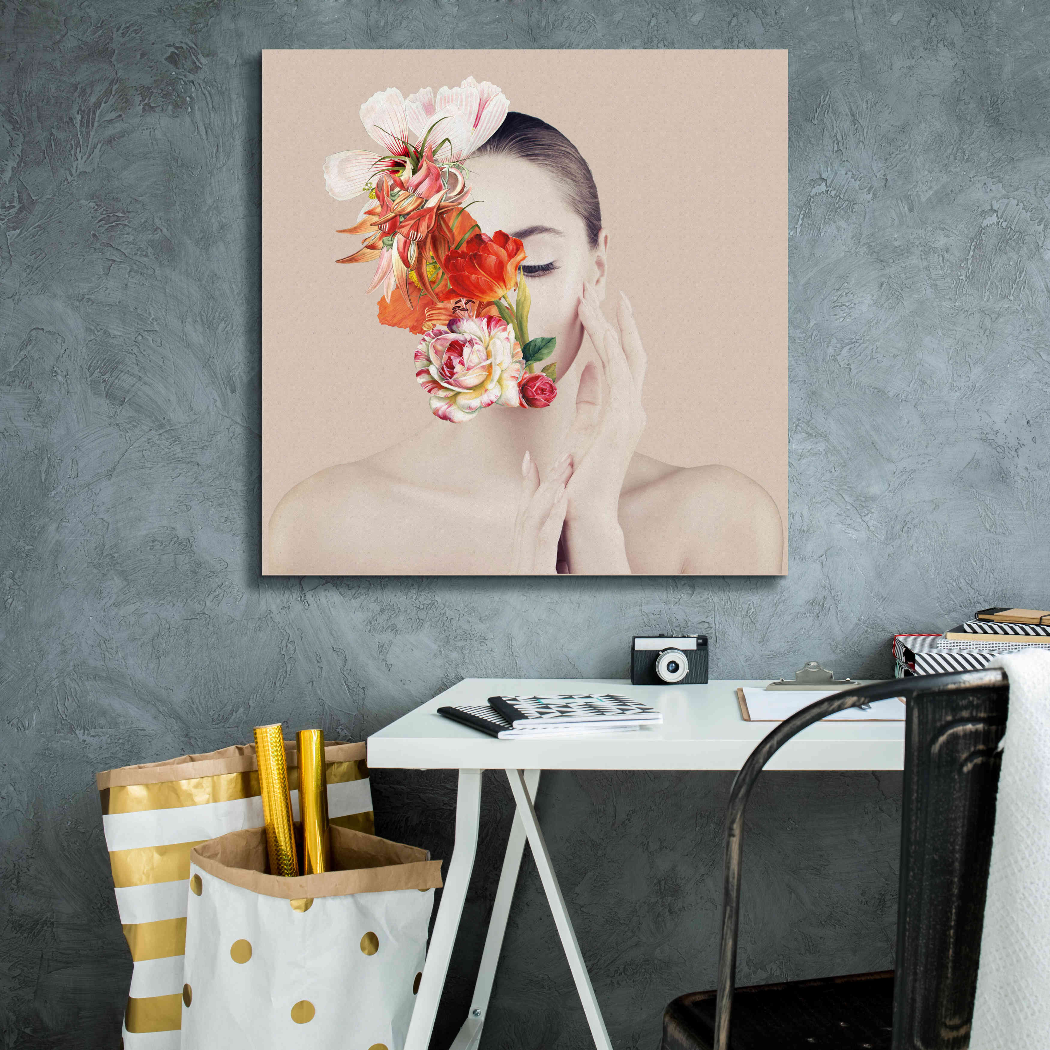 'Flora' by Karen Smith Giclee Canvas Wall Art,26x26