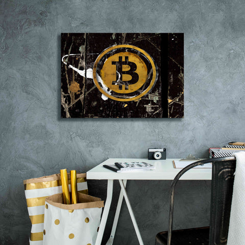 Image of 'Bitcoin Splash' by Karen Smith Giclee Canvas Wall Art,26x18