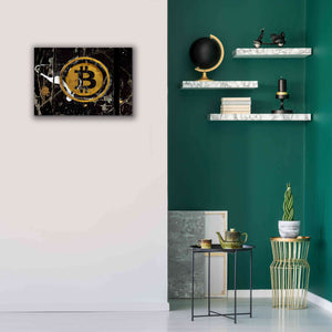 'Bitcoin Splash' by Karen Smith Giclee Canvas Wall Art,26x18
