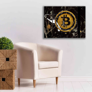 'Bitcoin Splash' by Karen Smith Giclee Canvas Wall Art,34x26