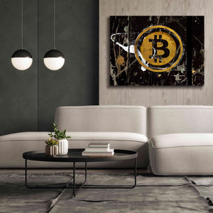 'Bitcoin Splash' by Karen Smith Giclee Canvas Wall Art,54x40