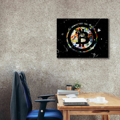 Image of 'Bitcoin Paint' by Karen Smith Giclee Canvas Wall Art,34x26