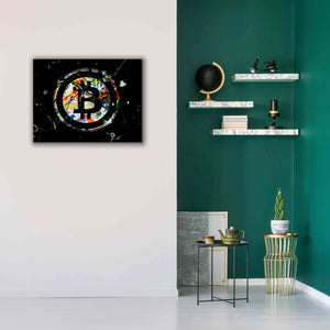 'Bitcoin Paint' by Karen Smith Giclee Canvas Wall Art,34x26