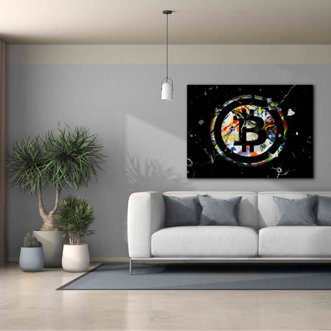 Image of 'Bitcoin Paint' by Karen Smith Giclee Canvas Wall Art,54x40