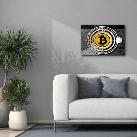 Image of 'Bitcoin Glitterball' by Karen Smith Giclee Canvas Wall Art,26x18