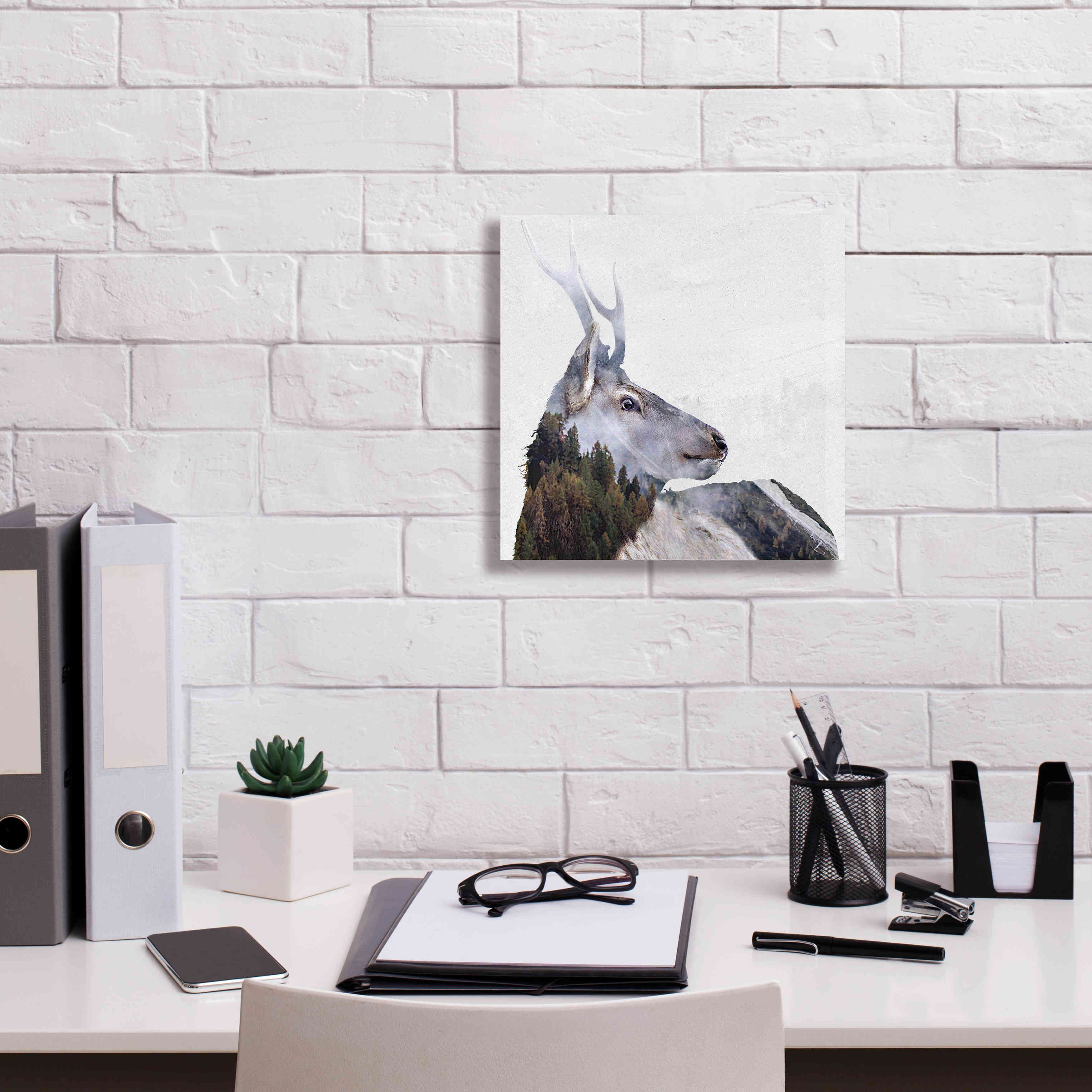 'Alpine Stag' by Karen Smith Giclee Canvas Wall Art,12x12