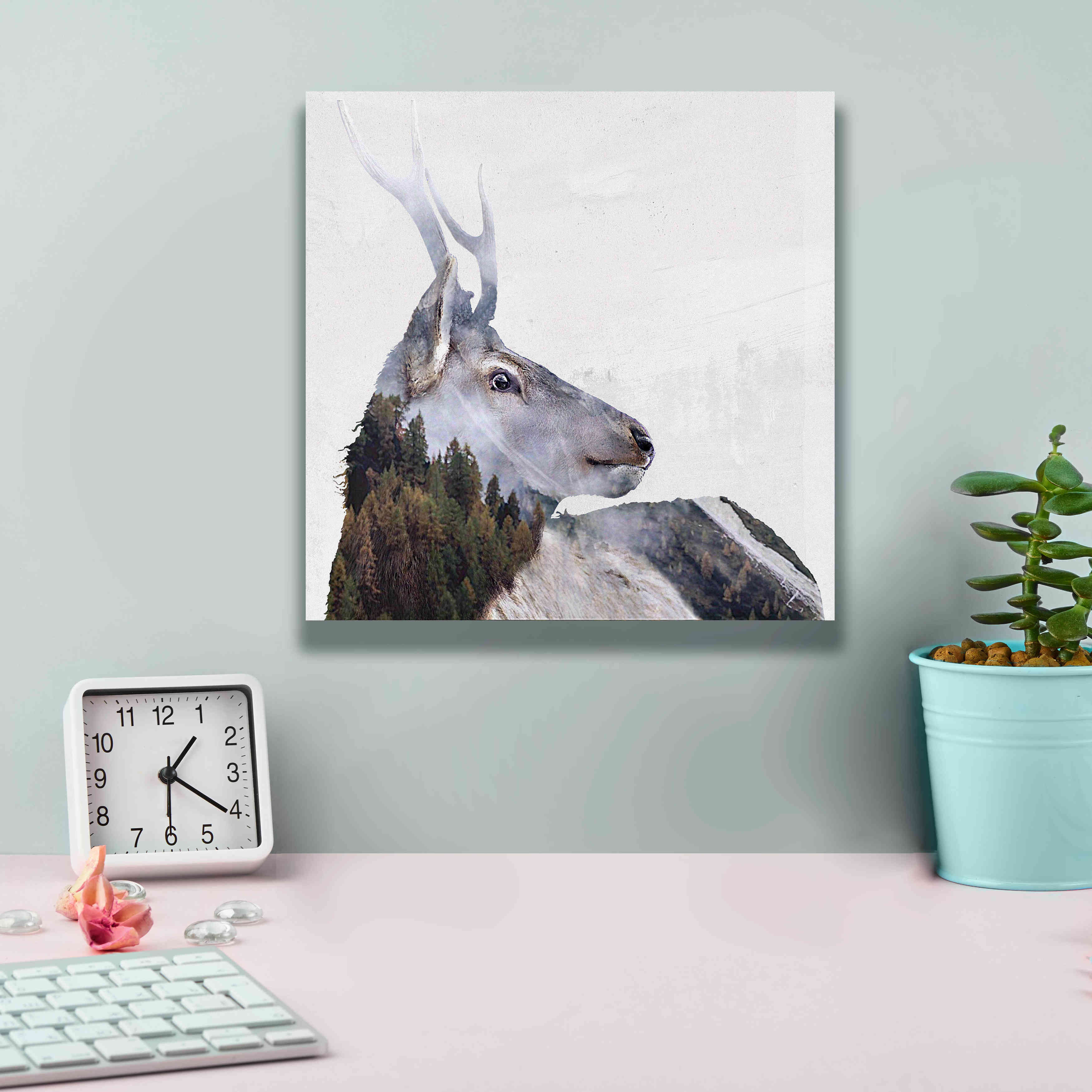 'Alpine Stag' by Karen Smith Giclee Canvas Wall Art,12x12
