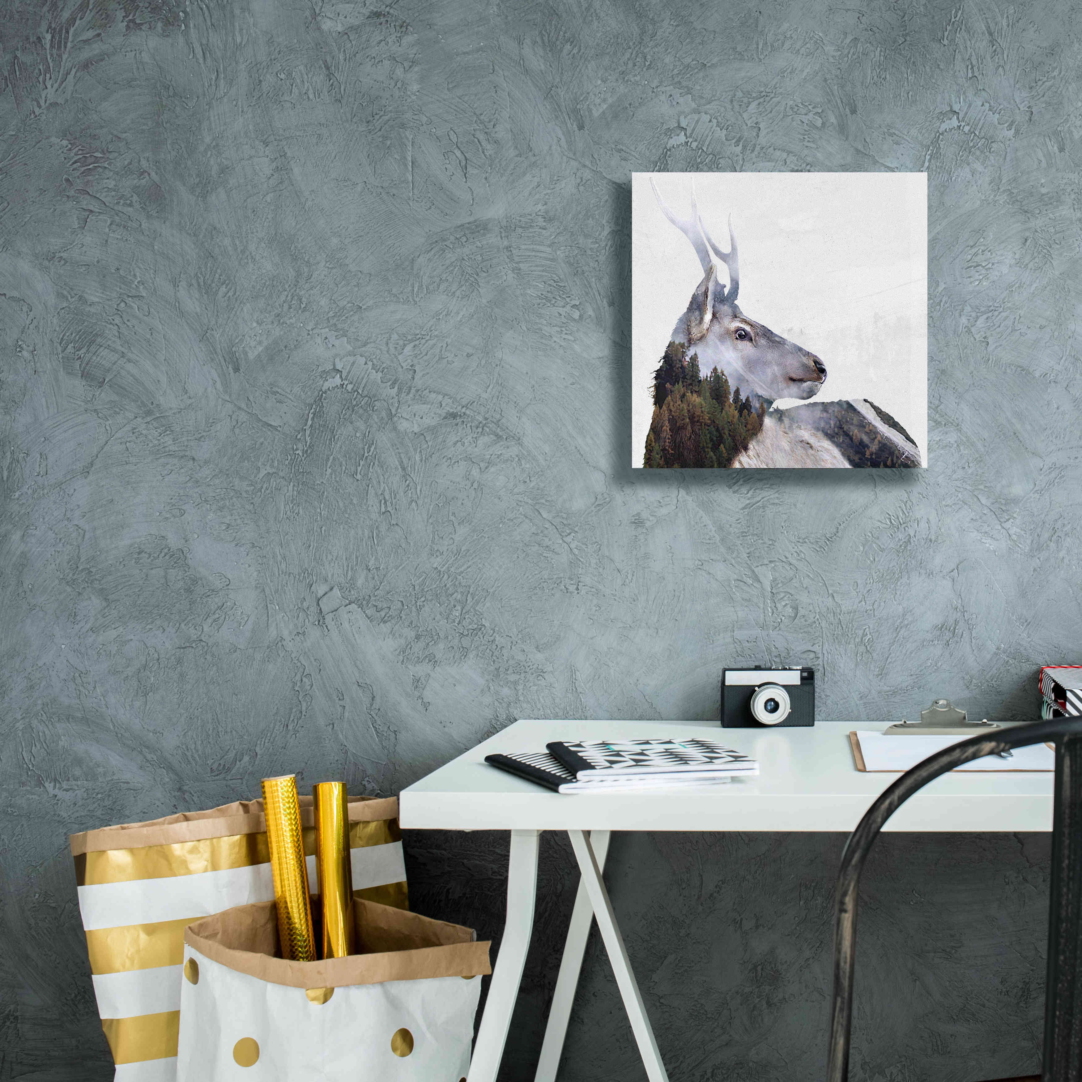 'Alpine Stag' by Karen Smith Giclee Canvas Wall Art,12x12