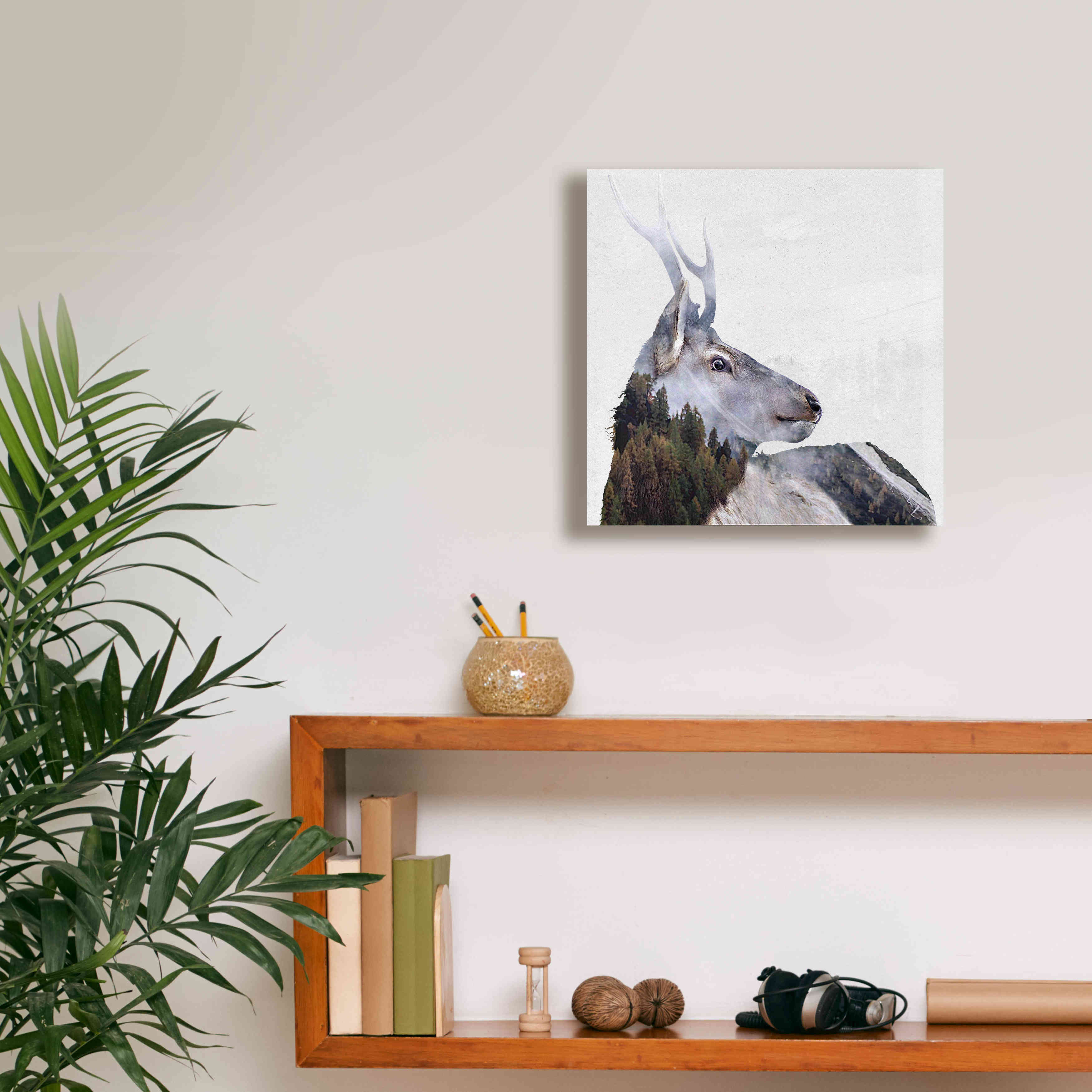 'Alpine Stag' by Karen Smith Giclee Canvas Wall Art,12x12