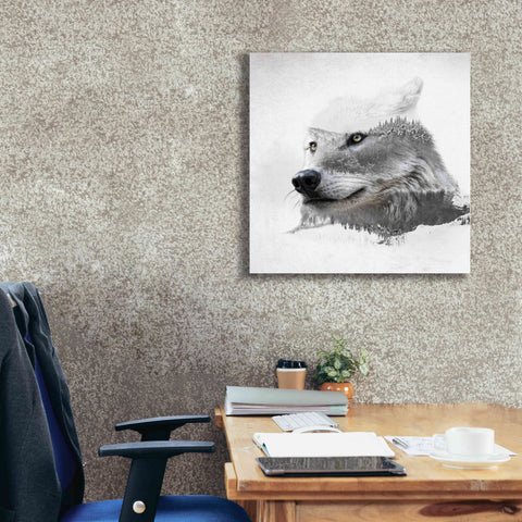 Image of 'Wolf In Ice' by Karen Smith Giclee Canvas Wall Art,26x26