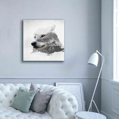 Image of 'Wolf In Ice' by Karen Smith Giclee Canvas Wall Art,37x37
