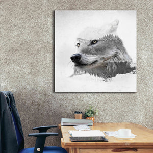 'Wolf In Ice' by Karen Smith Giclee Canvas Wall Art,37x37