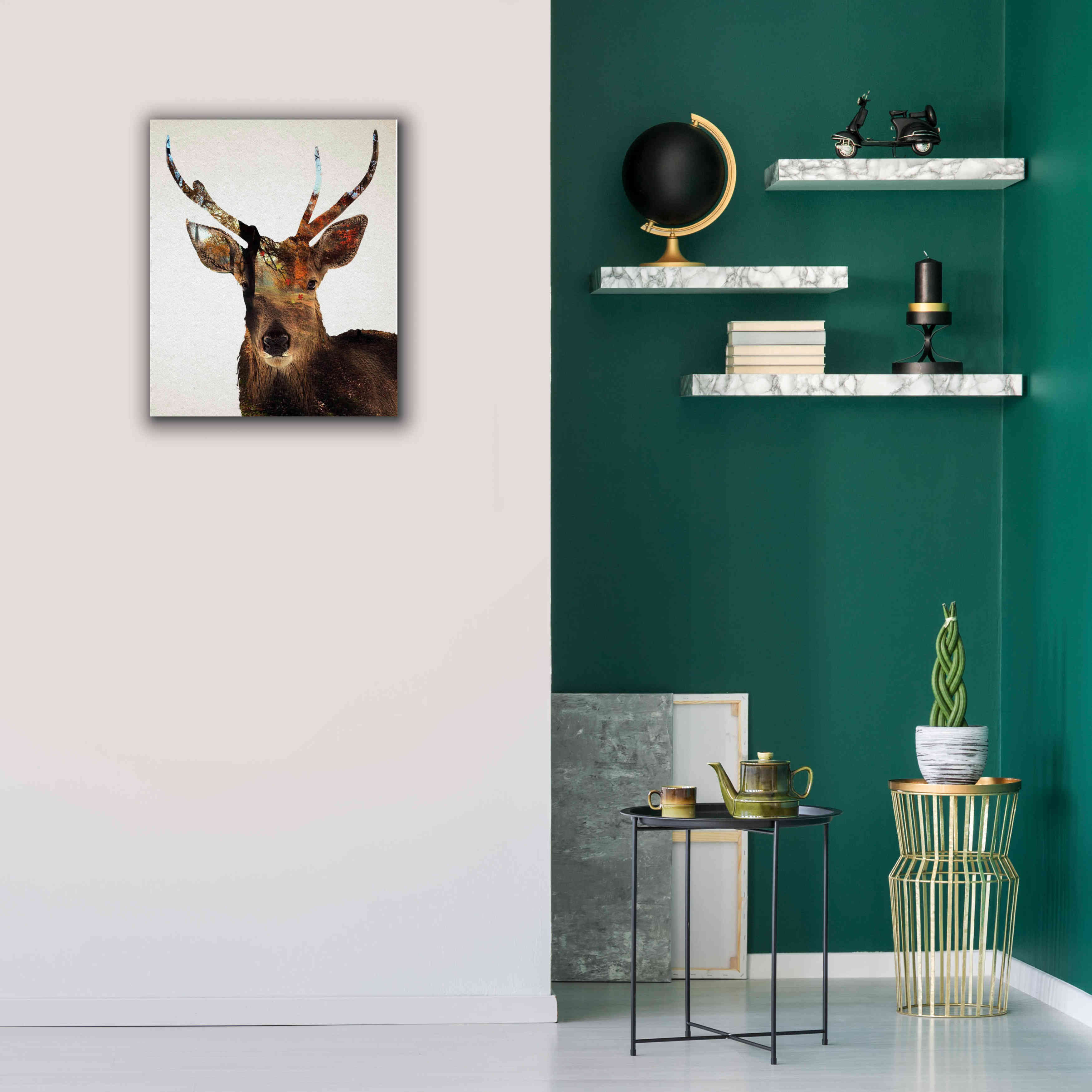 'Stag Forest' by Karen Smith Giclee Canvas Wall Art,20x24