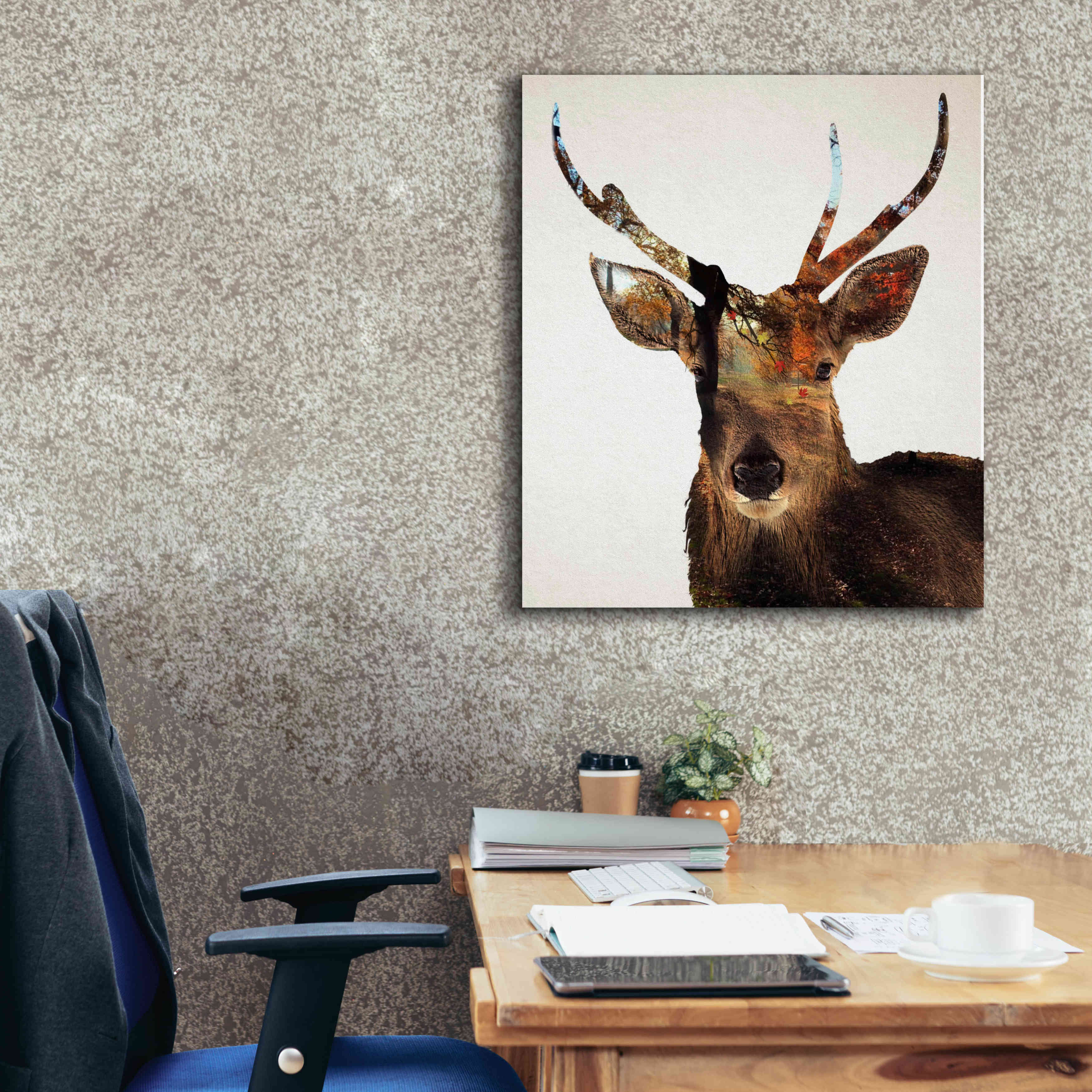 'Stag Forest' by Karen Smith Giclee Canvas Wall Art,26x30