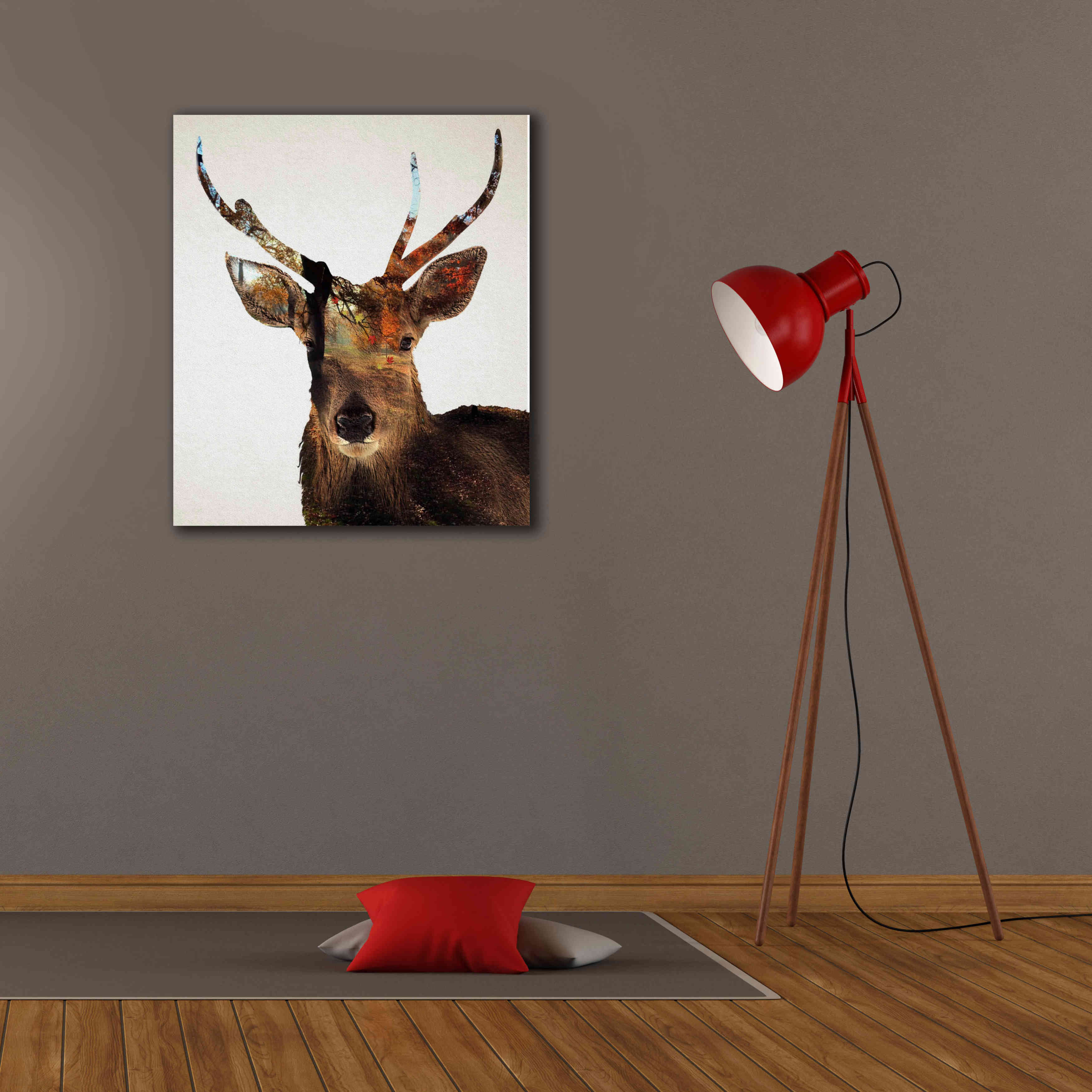 'Stag Forest' by Karen Smith Giclee Canvas Wall Art,26x30