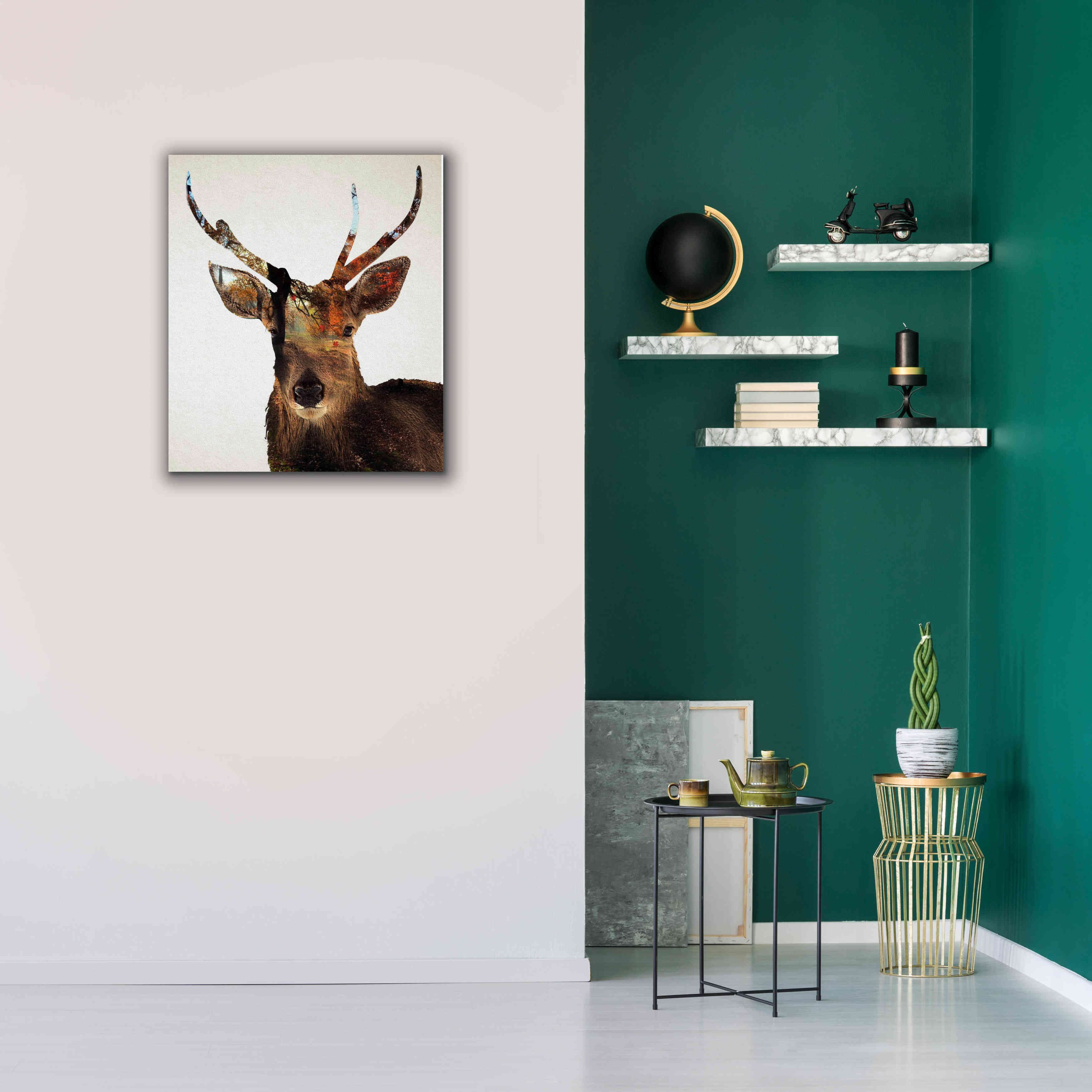 'Stag Forest' by Karen Smith Giclee Canvas Wall Art,26x30