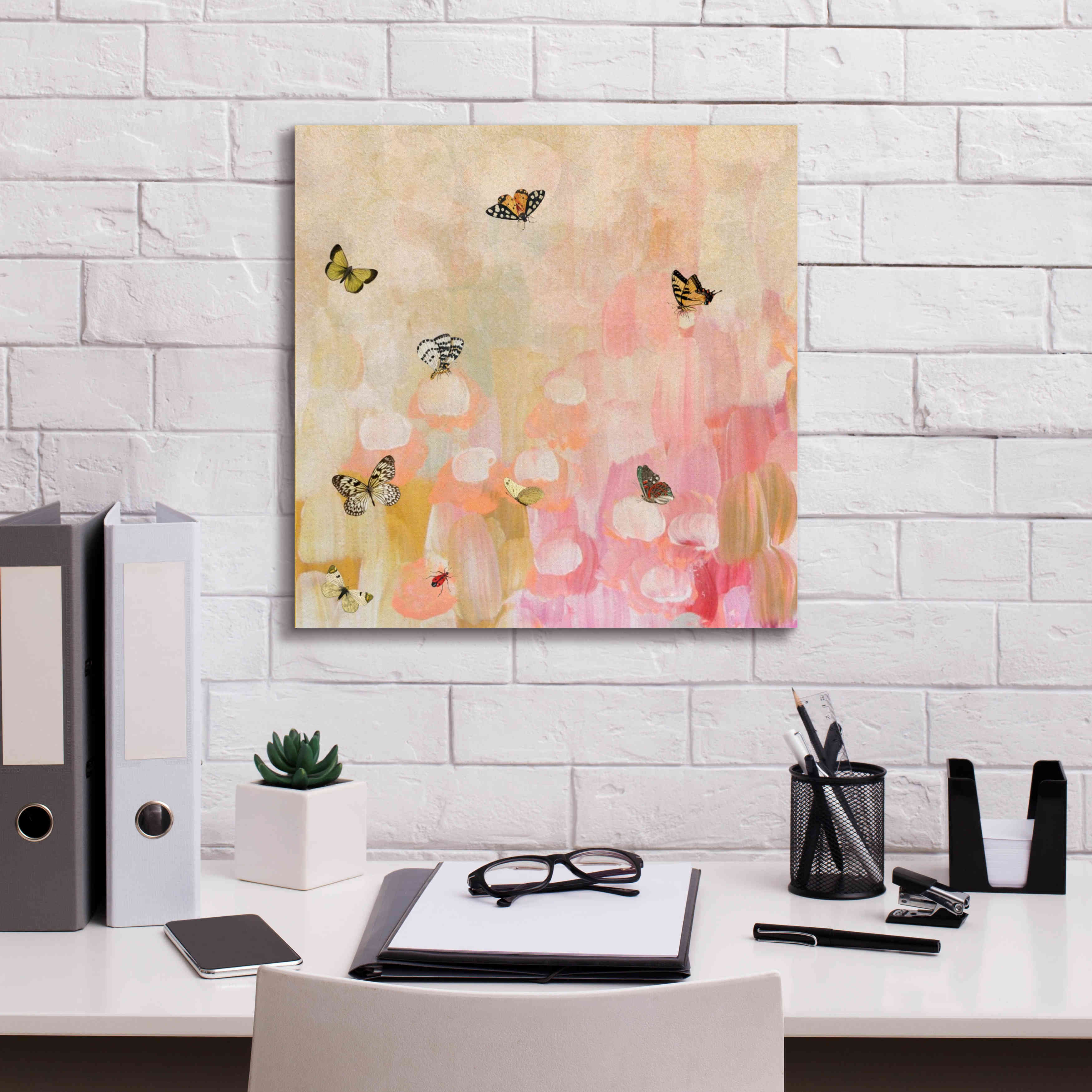 'Butterfly by 7' by Karen Smith Giclee Canvas Wall Art,18x18