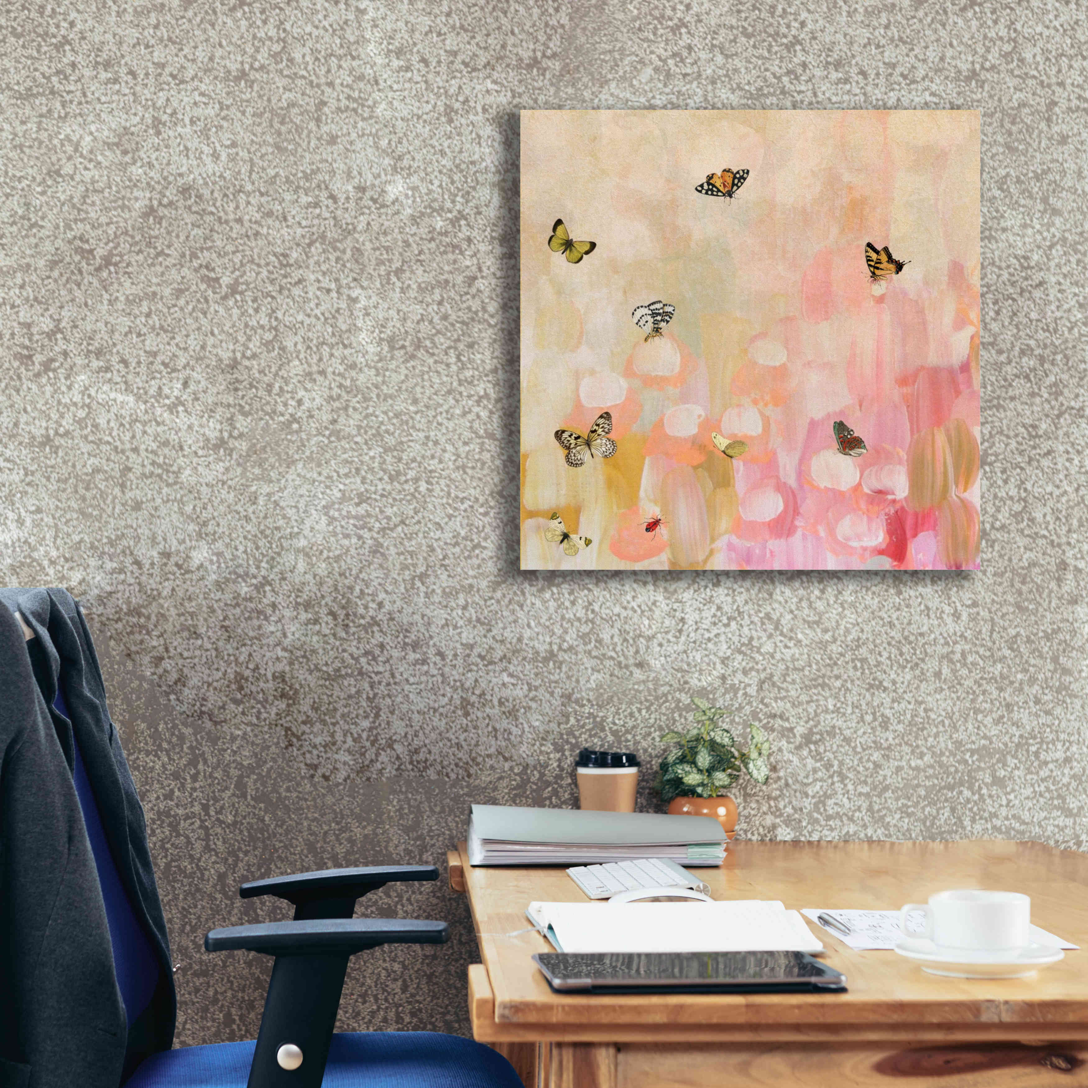 'Butterfly by 7' by Karen Smith Giclee Canvas Wall Art,26x26