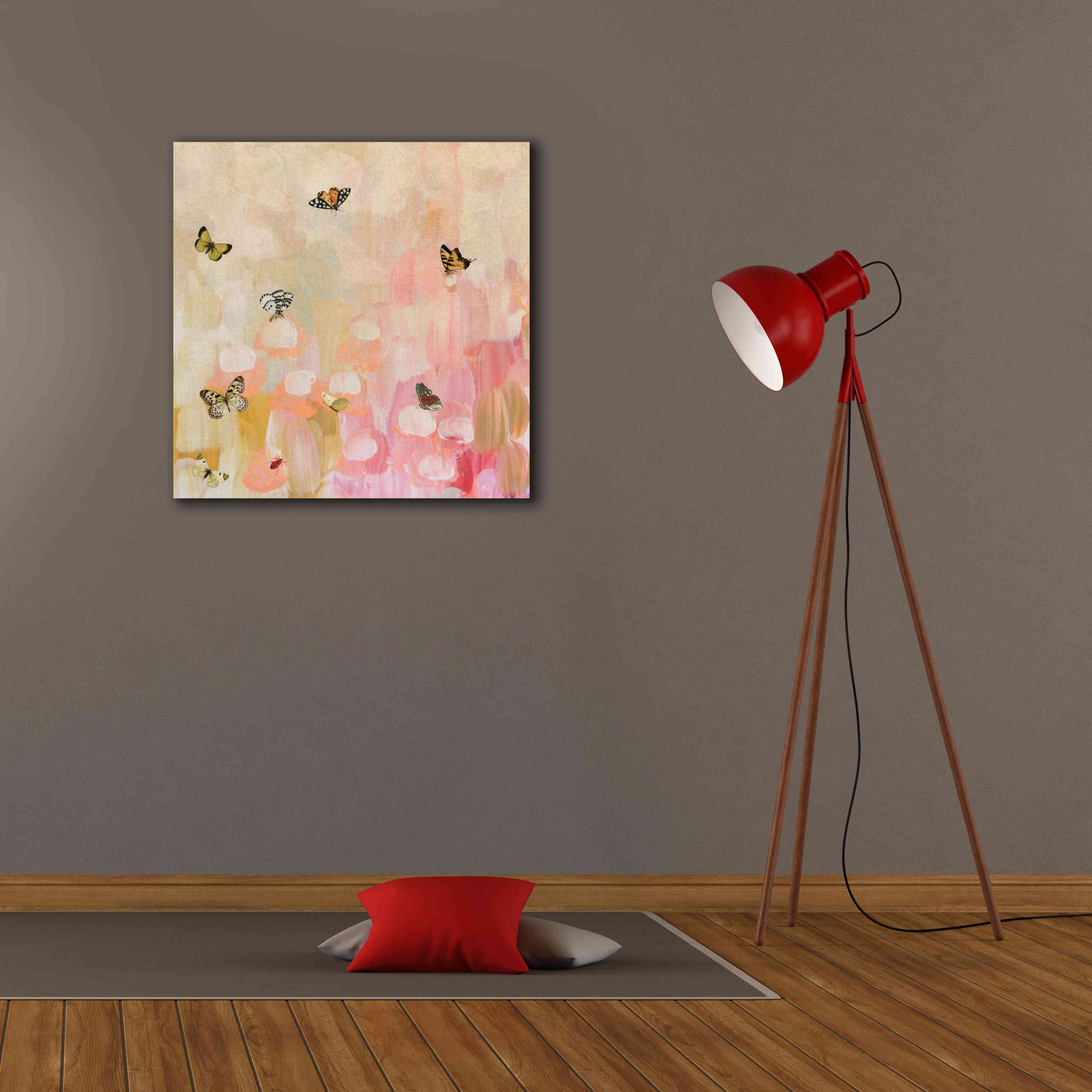 'Butterfly by 7' by Karen Smith Giclee Canvas Wall Art,26x26