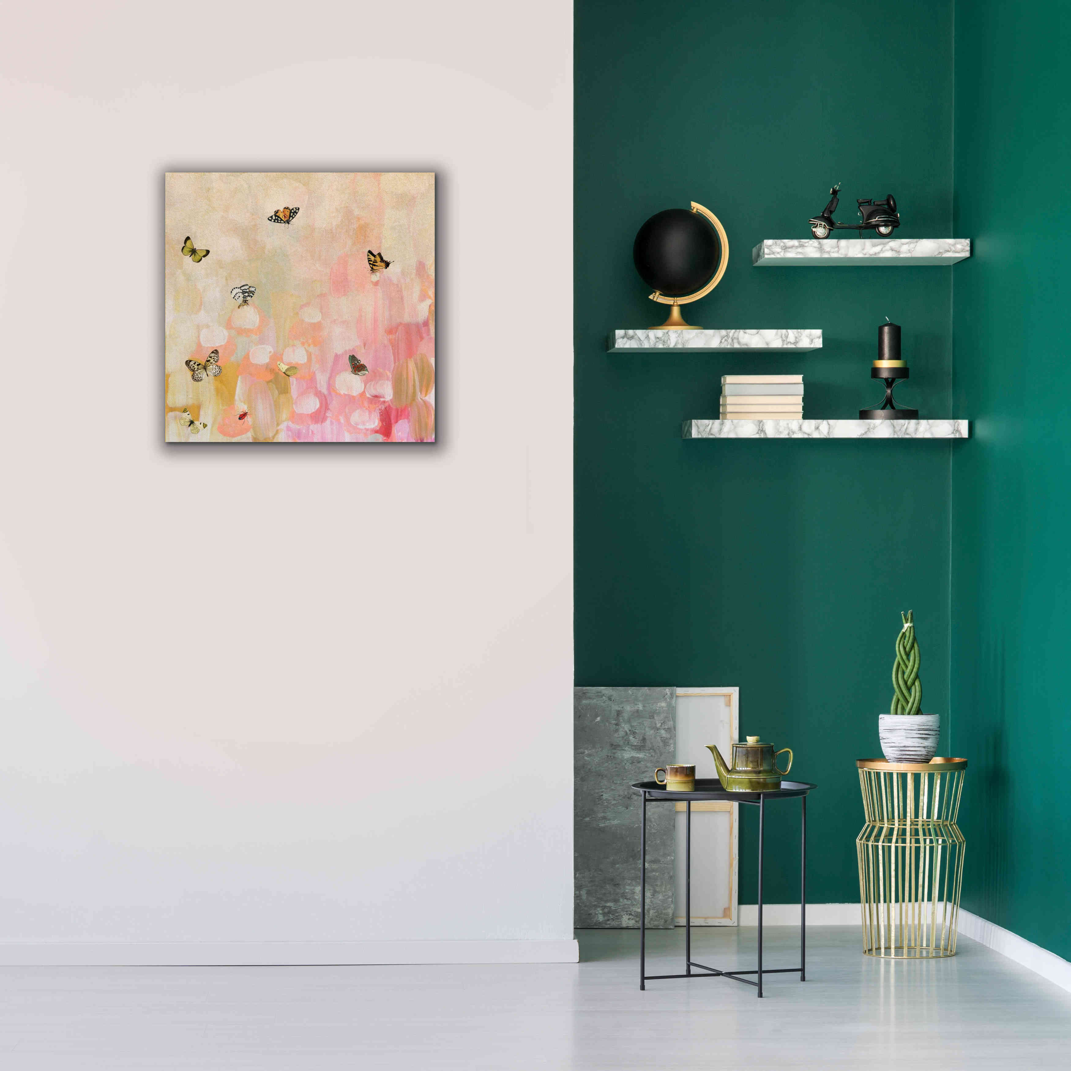'Butterfly by 7' by Karen Smith Giclee Canvas Wall Art,26x26
