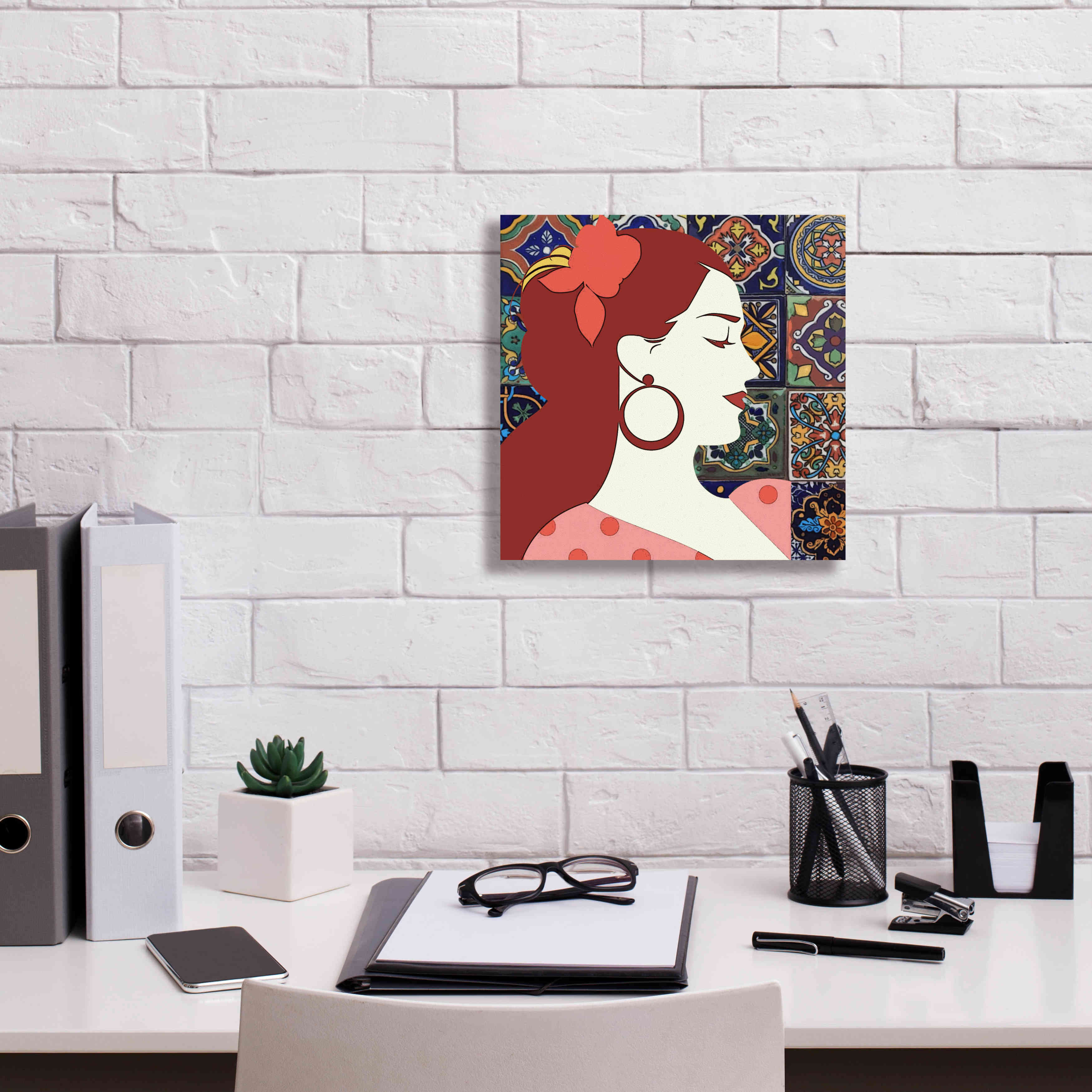 'Senorita 2' by Karen Smith Giclee Canvas Wall Art,12x12