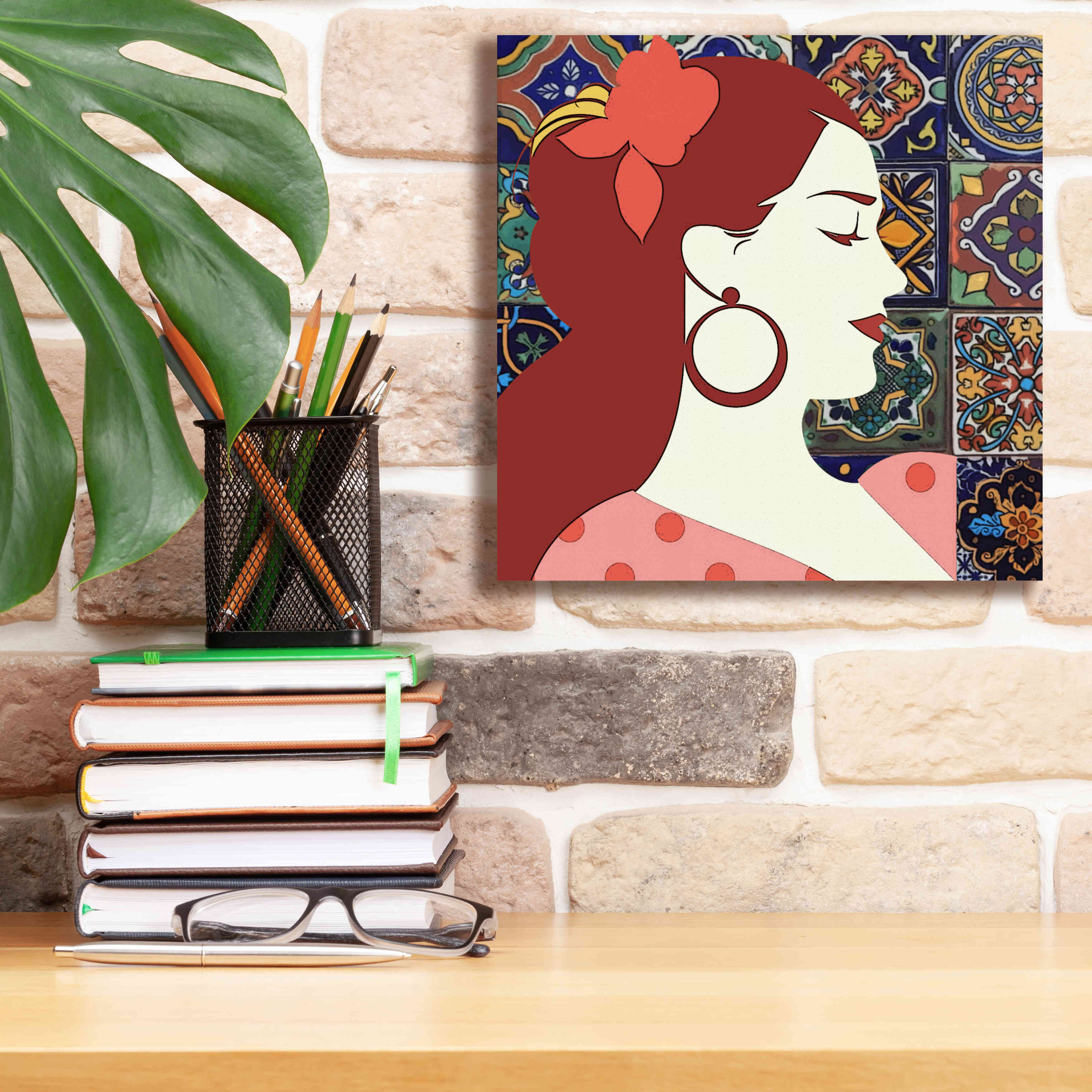 'Senorita 2' by Karen Smith Giclee Canvas Wall Art,12x12