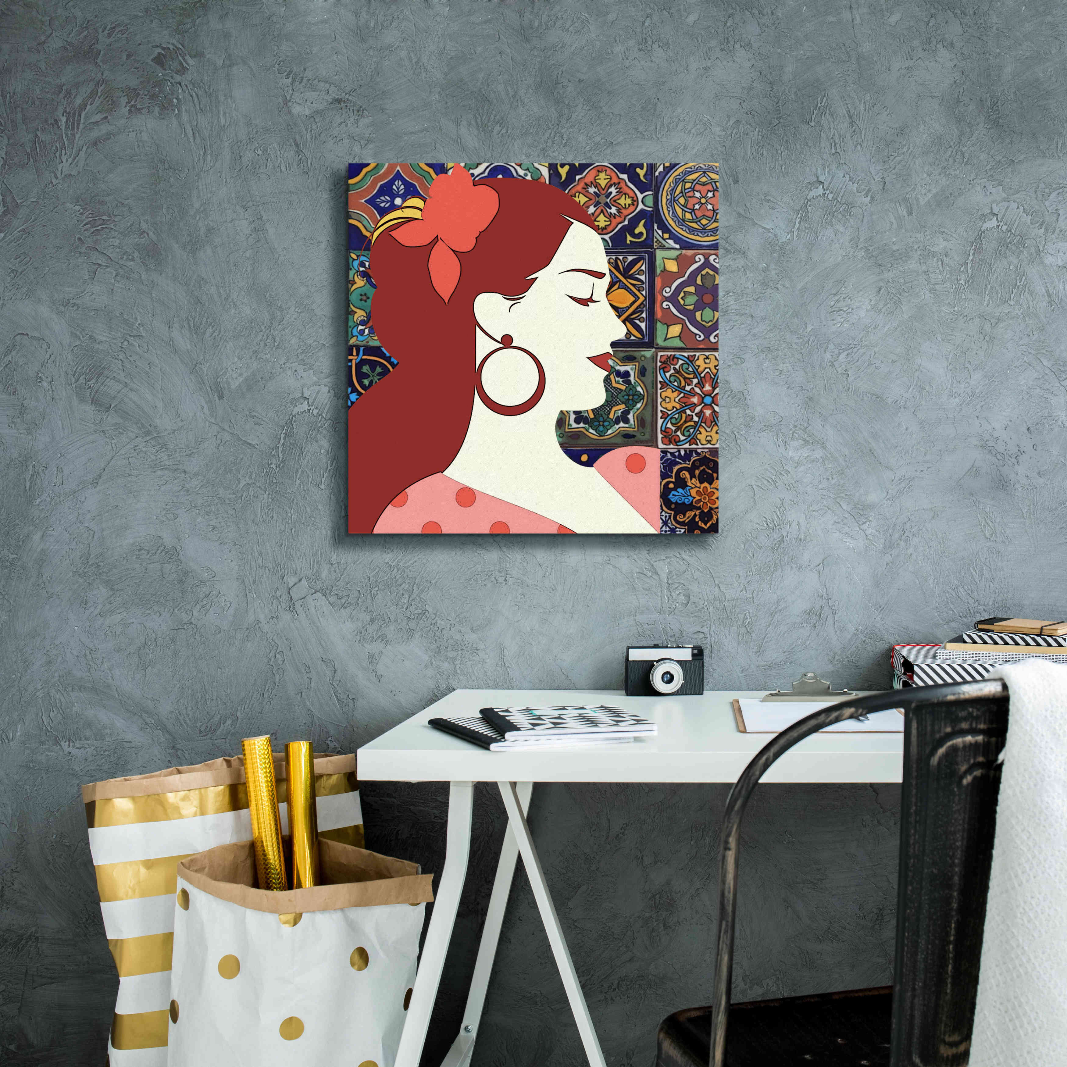 'Senorita 2' by Karen Smith Giclee Canvas Wall Art,18x18