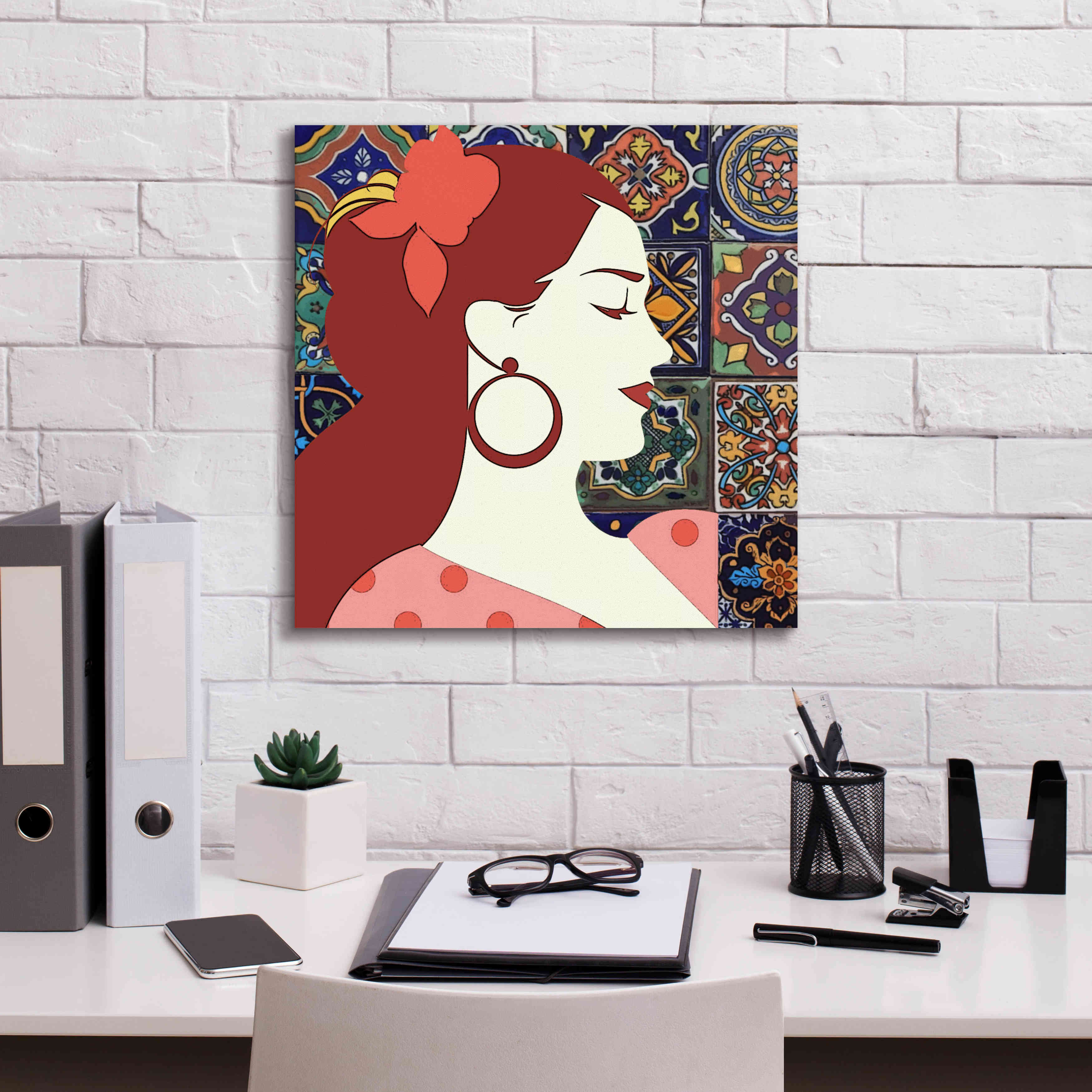 'Senorita 2' by Karen Smith Giclee Canvas Wall Art,18x18