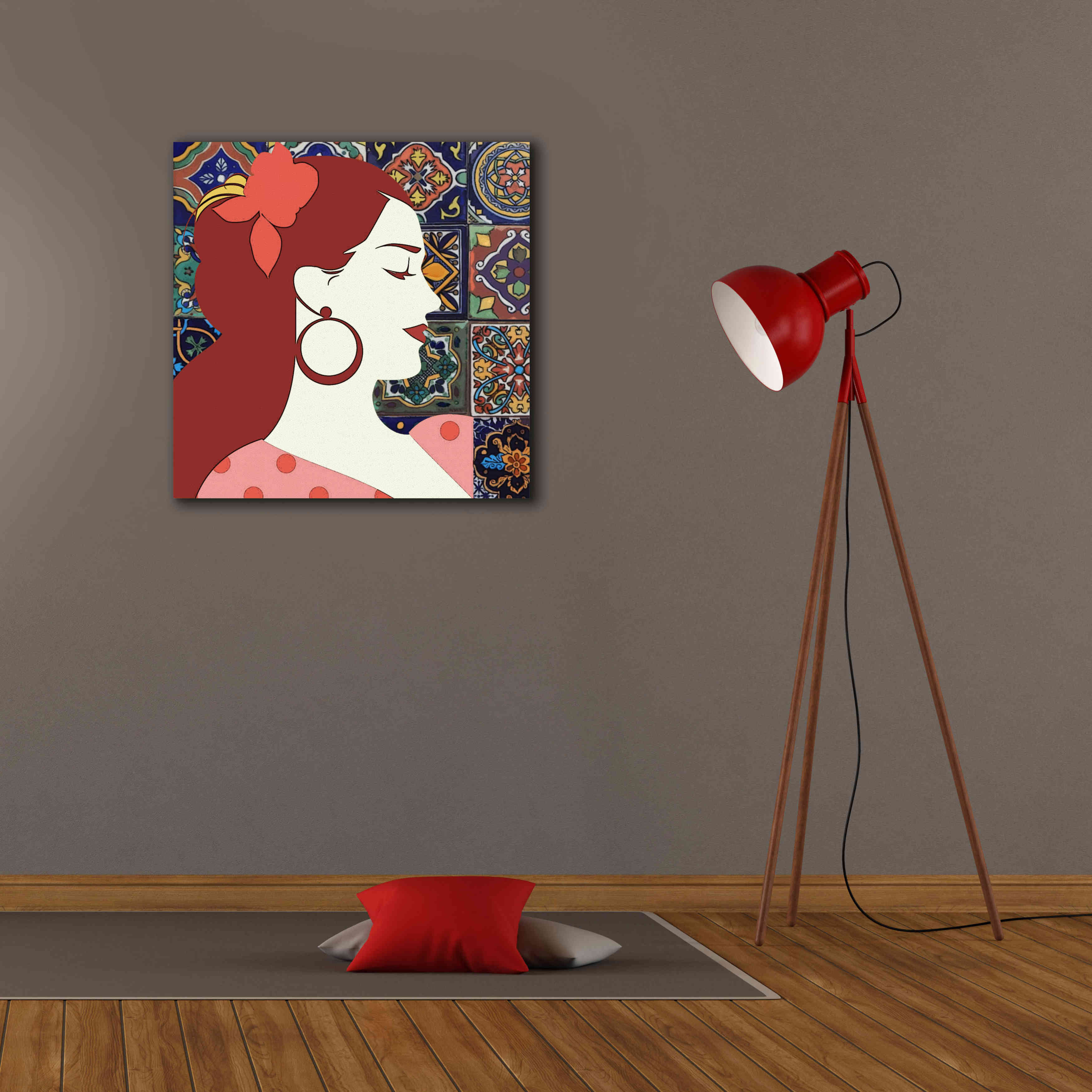 'Senorita 2' by Karen Smith Giclee Canvas Wall Art,26x26