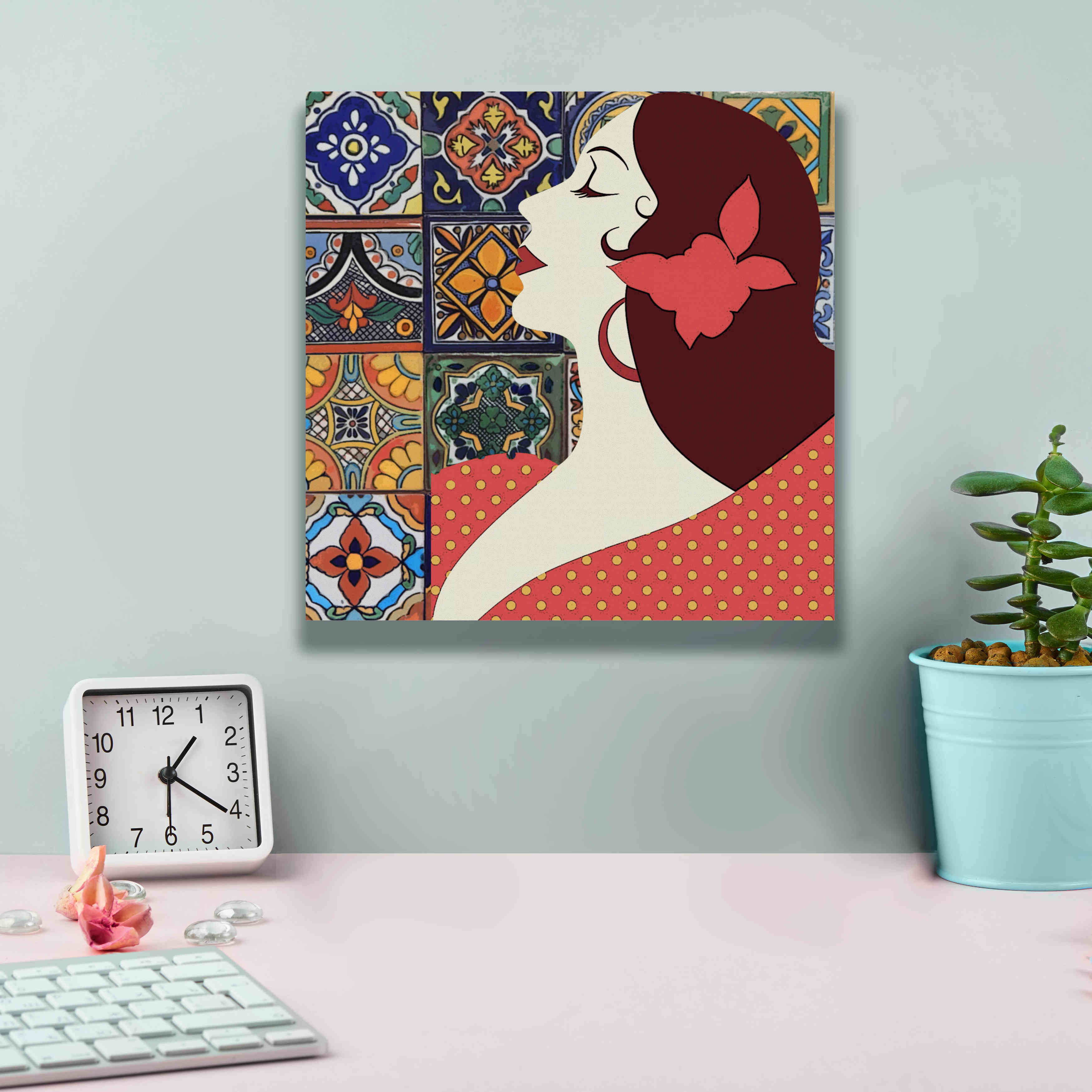 'Senorita 1' by Karen Smith Giclee Canvas Wall Art,12x12
