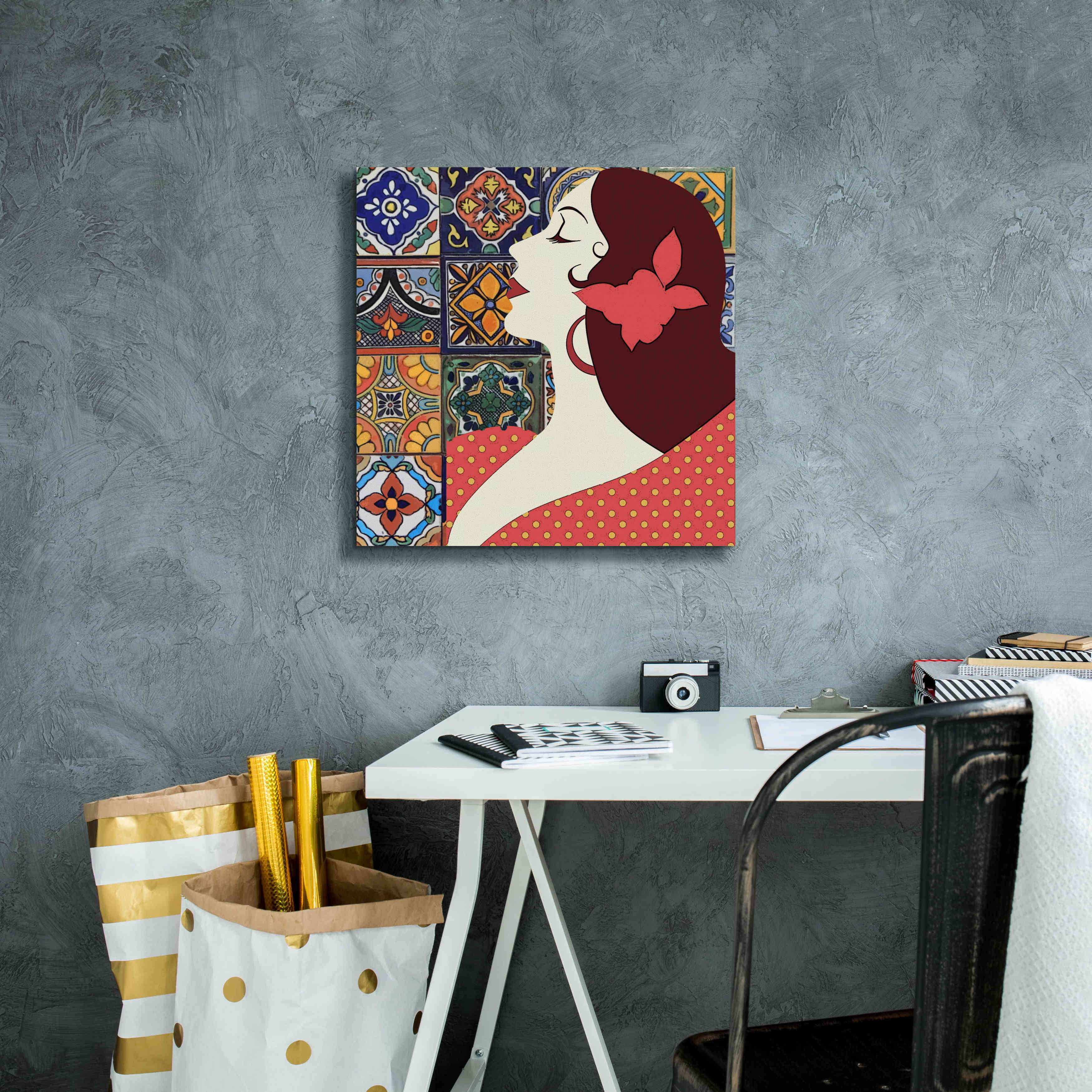 'Senorita 1' by Karen Smith Giclee Canvas Wall Art,18x18