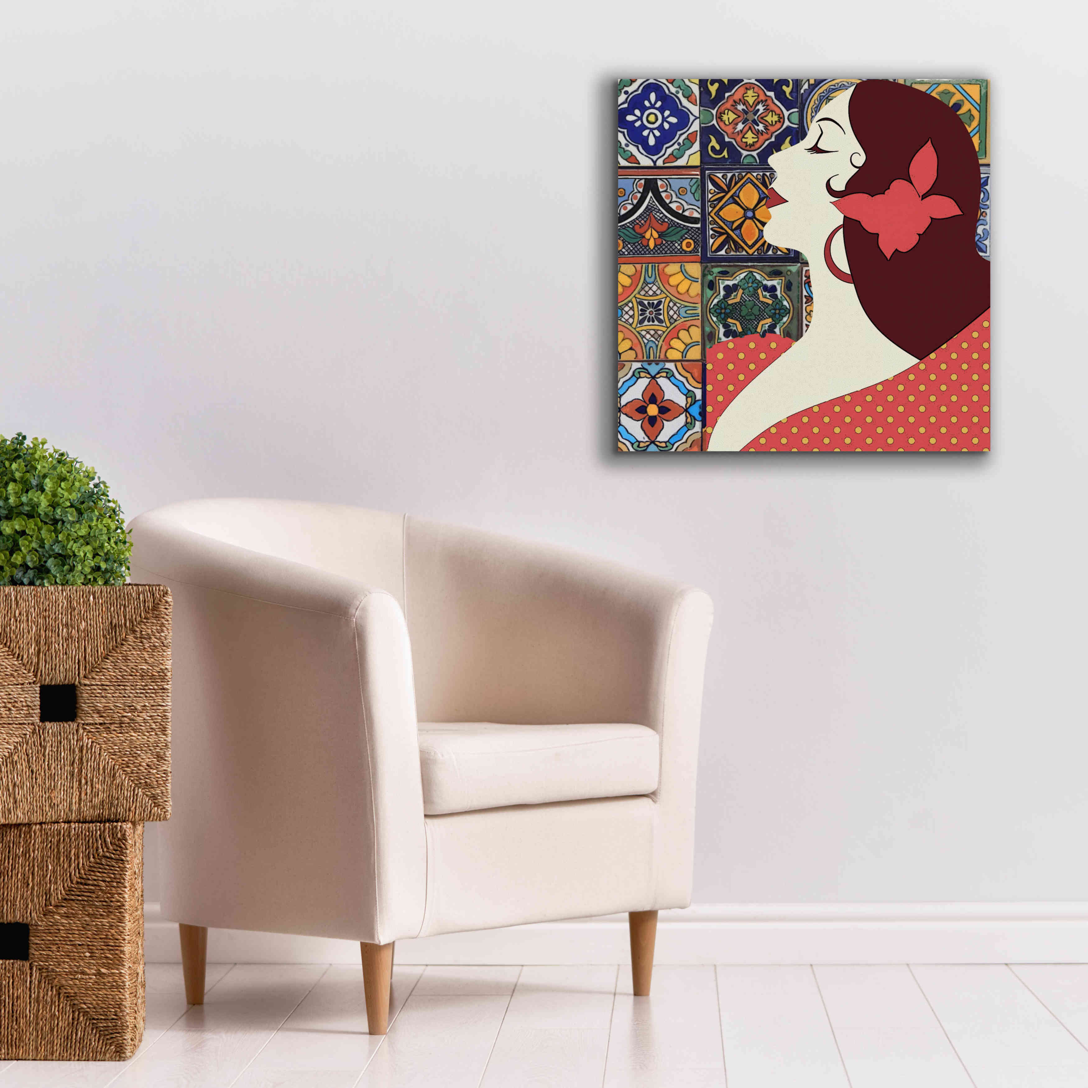 'Senorita 1' by Karen Smith Giclee Canvas Wall Art,26x26