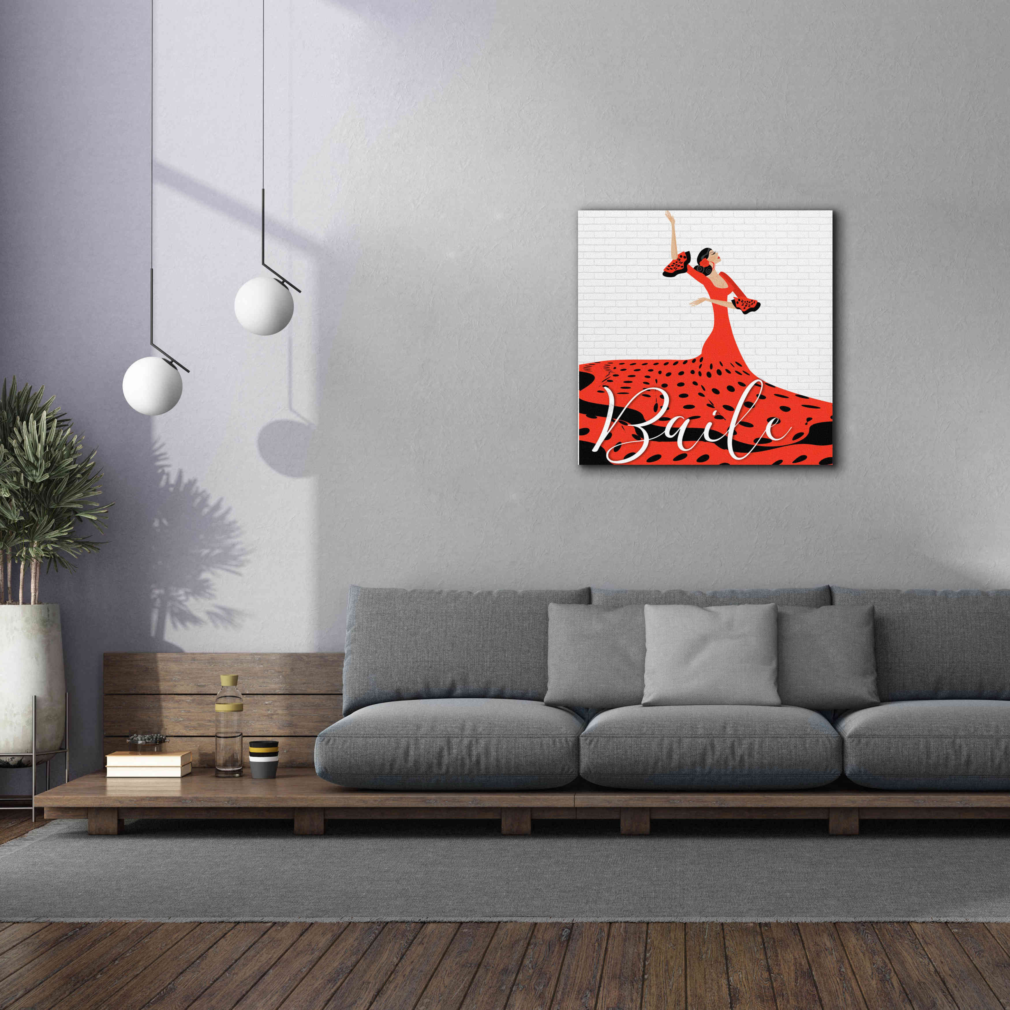 'Baile' by Karen Smith Giclee Canvas Wall Art,37x37