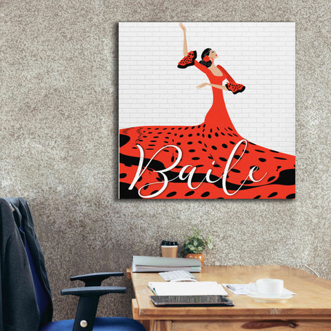 Image of 'Baile' by Karen Smith Giclee Canvas Wall Art,37x37