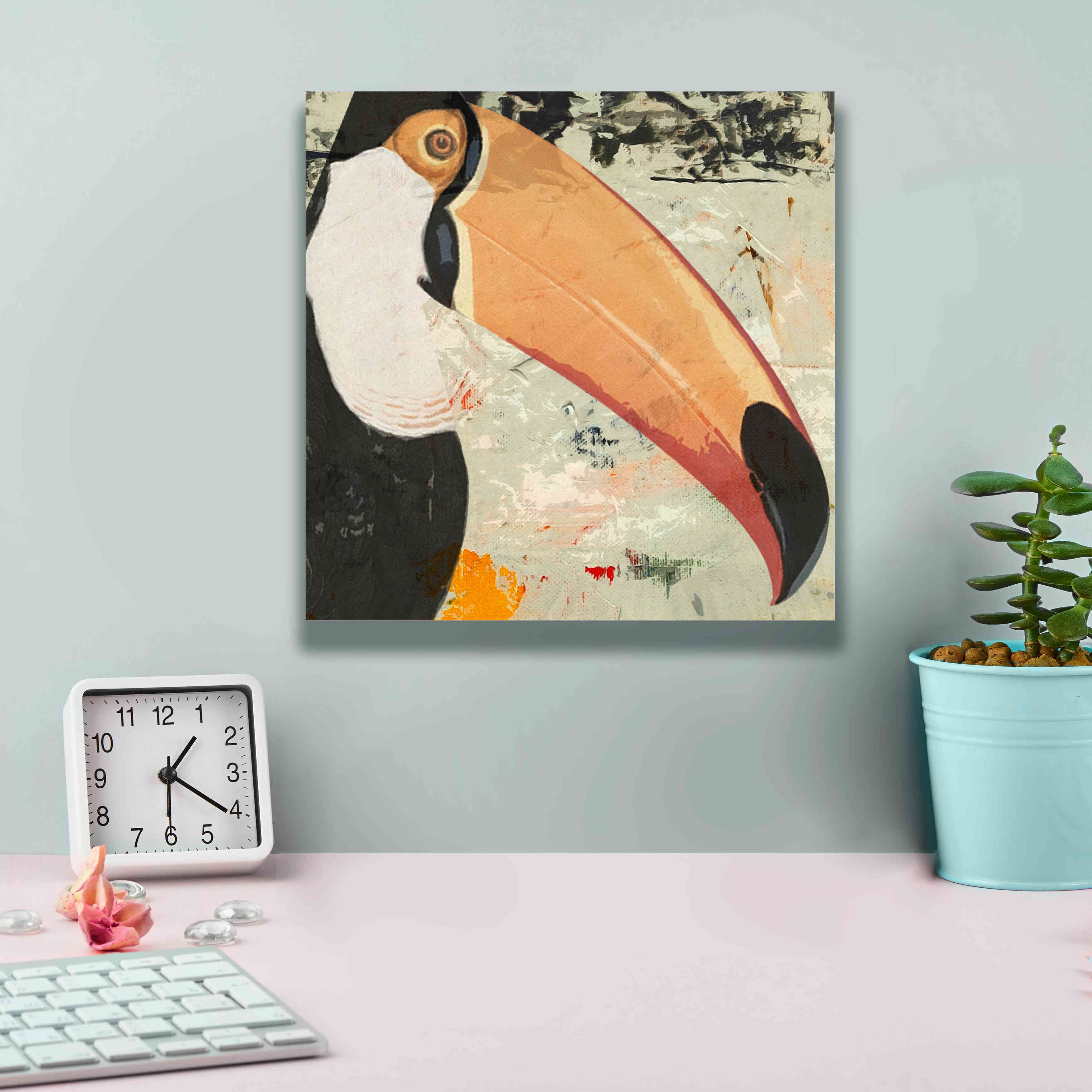 'Toucan Play 2' by Karen Smith Giclee Canvas Wall Art,12x12