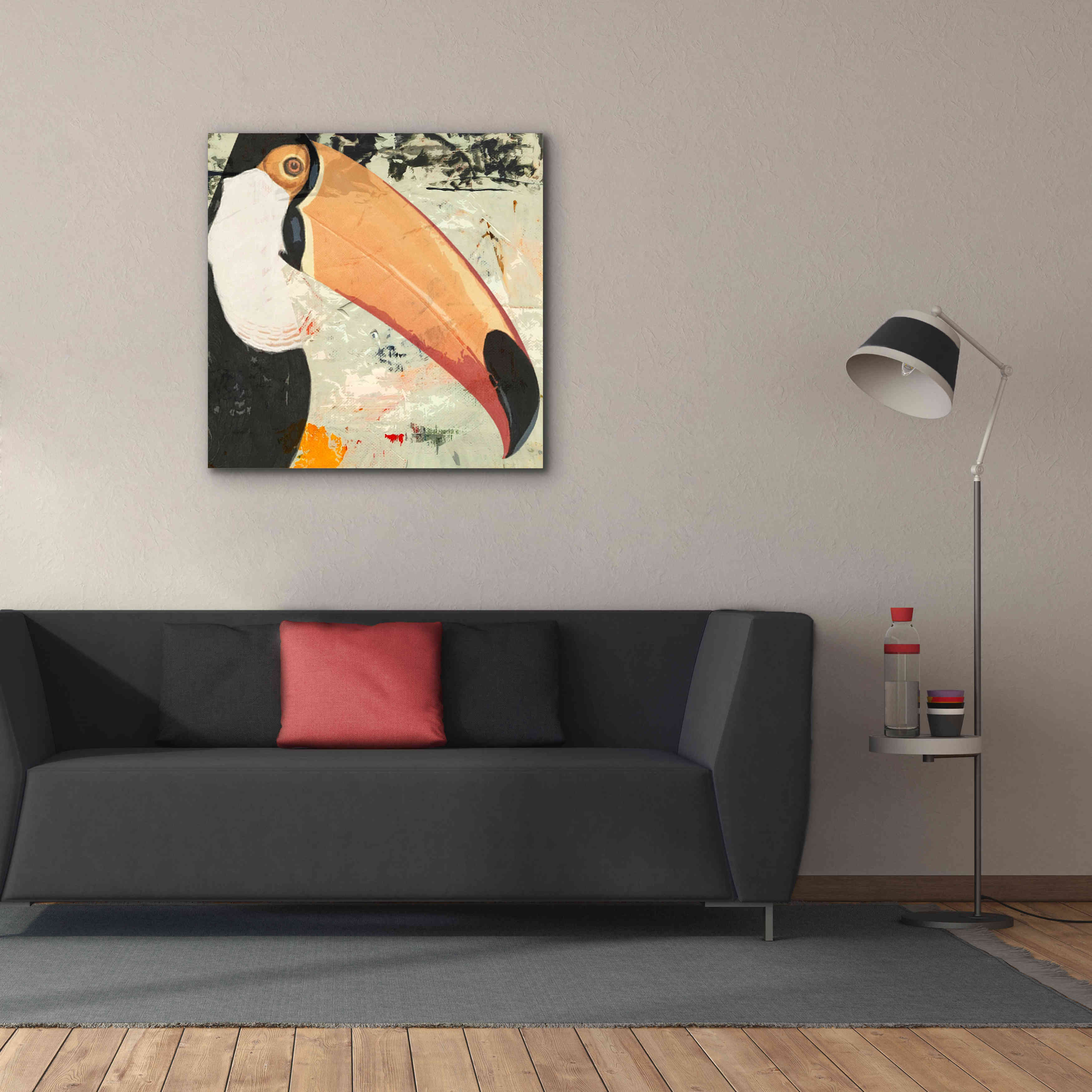 'Toucan Play 2' by Karen Smith Giclee Canvas Wall Art,37x37