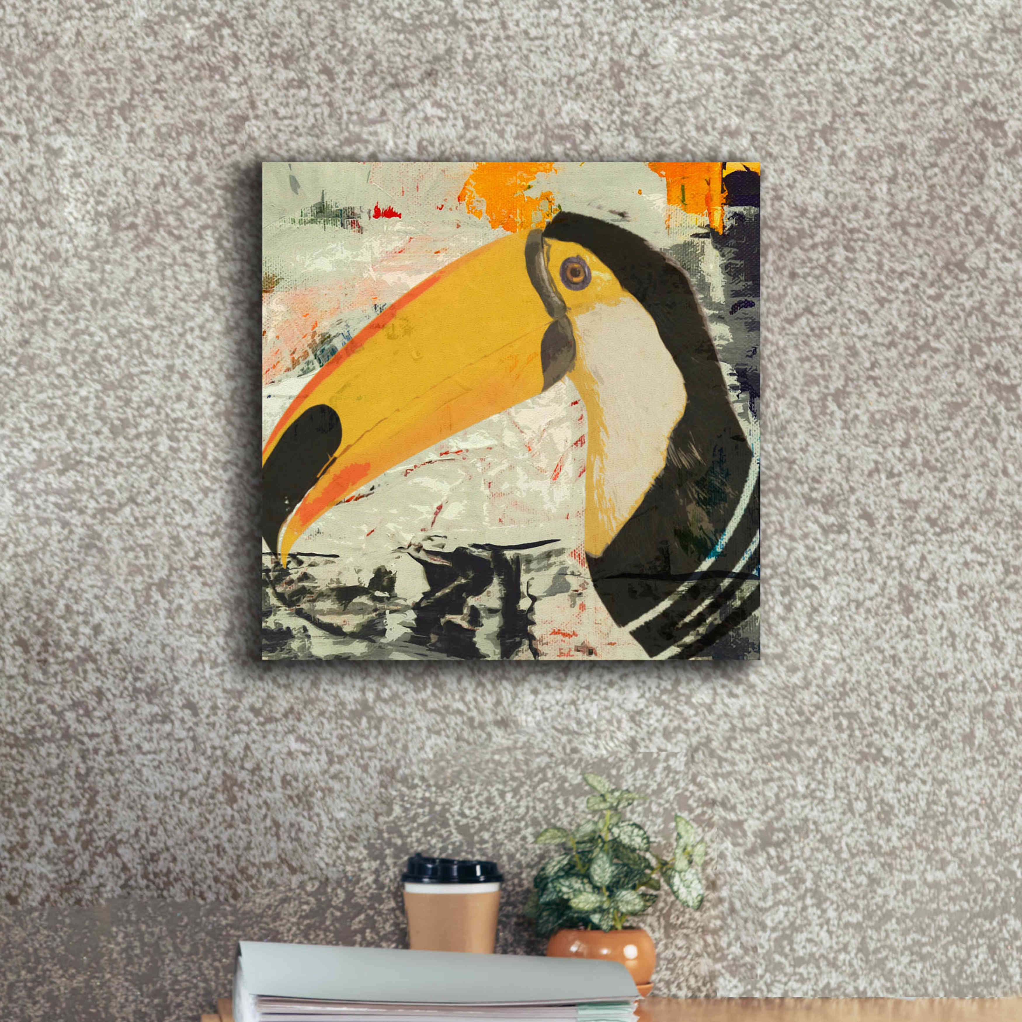 'Toucan Play 1' by Karen Smith Giclee Canvas Wall Art,18x18