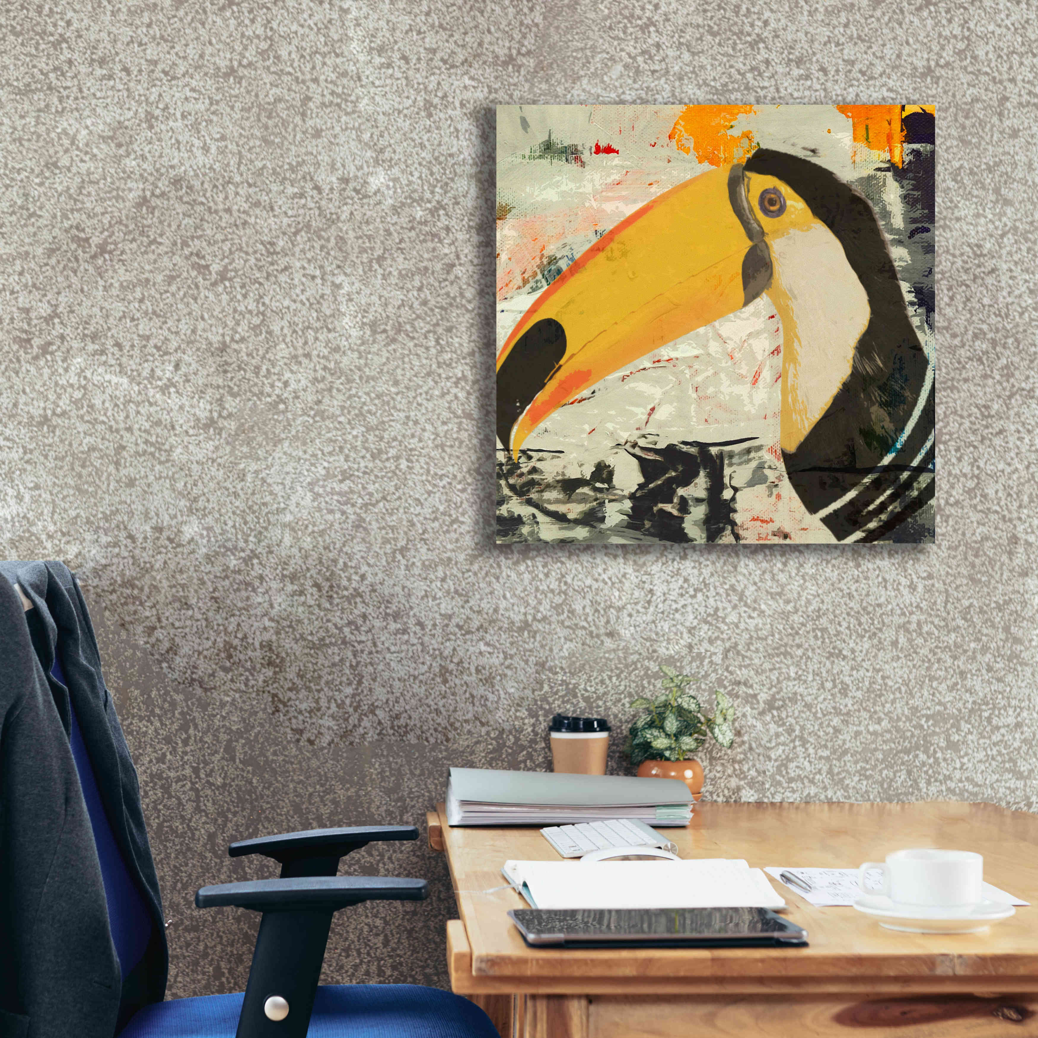 'Toucan Play 1' by Karen Smith Giclee Canvas Wall Art,26x26
