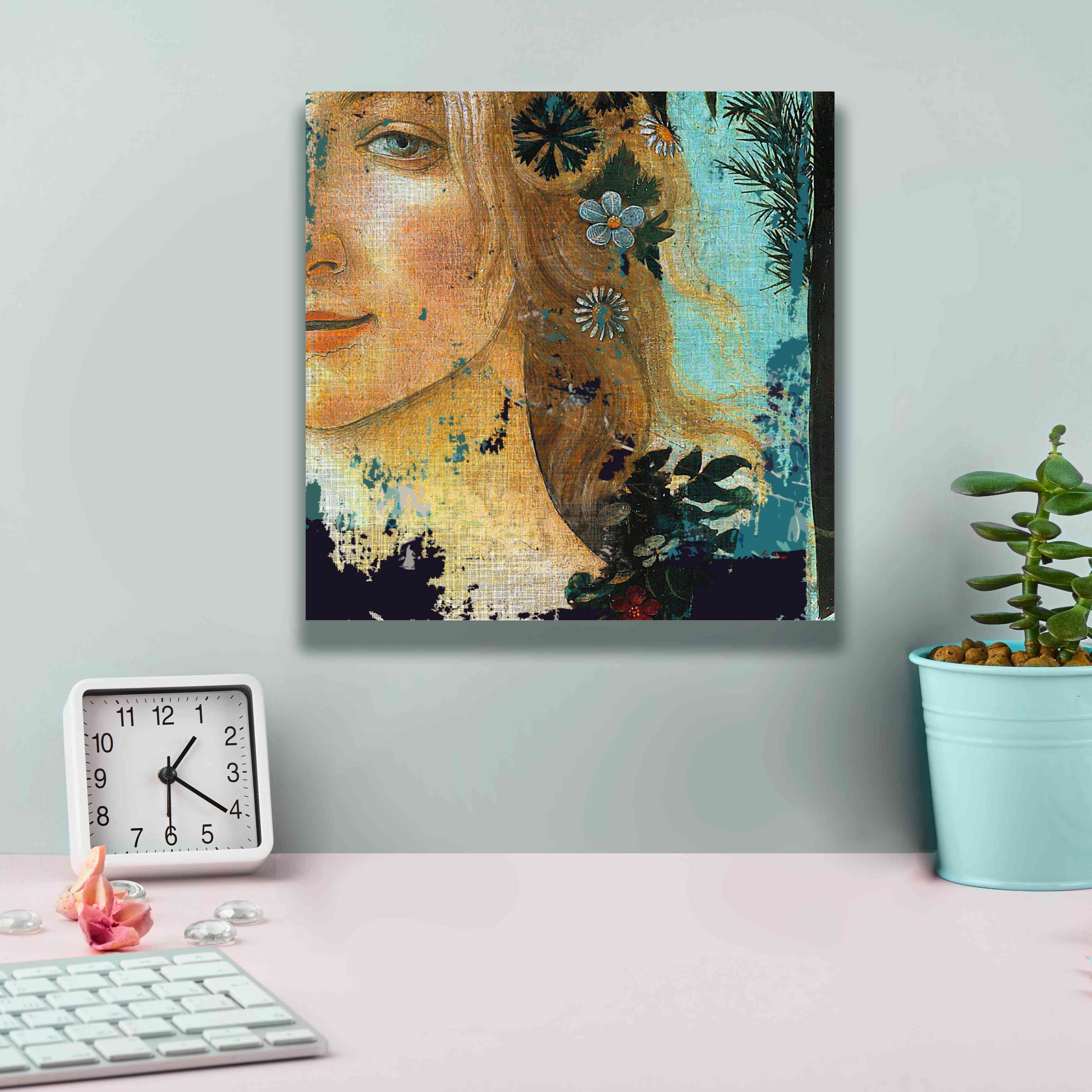 'Flower Lady' by Karen Smith Giclee Canvas Wall Art,12x12