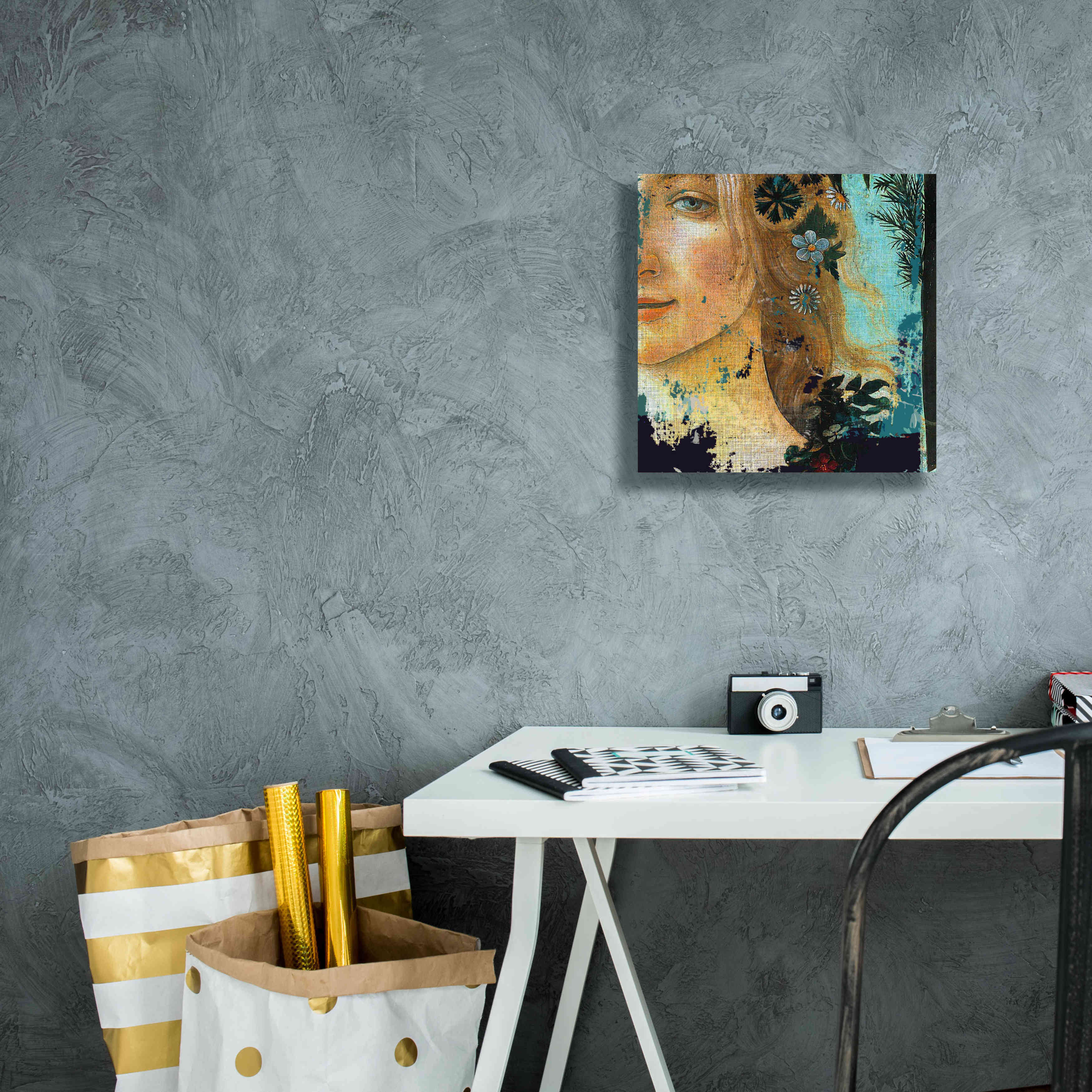 'Flower Lady' by Karen Smith Giclee Canvas Wall Art,12x12