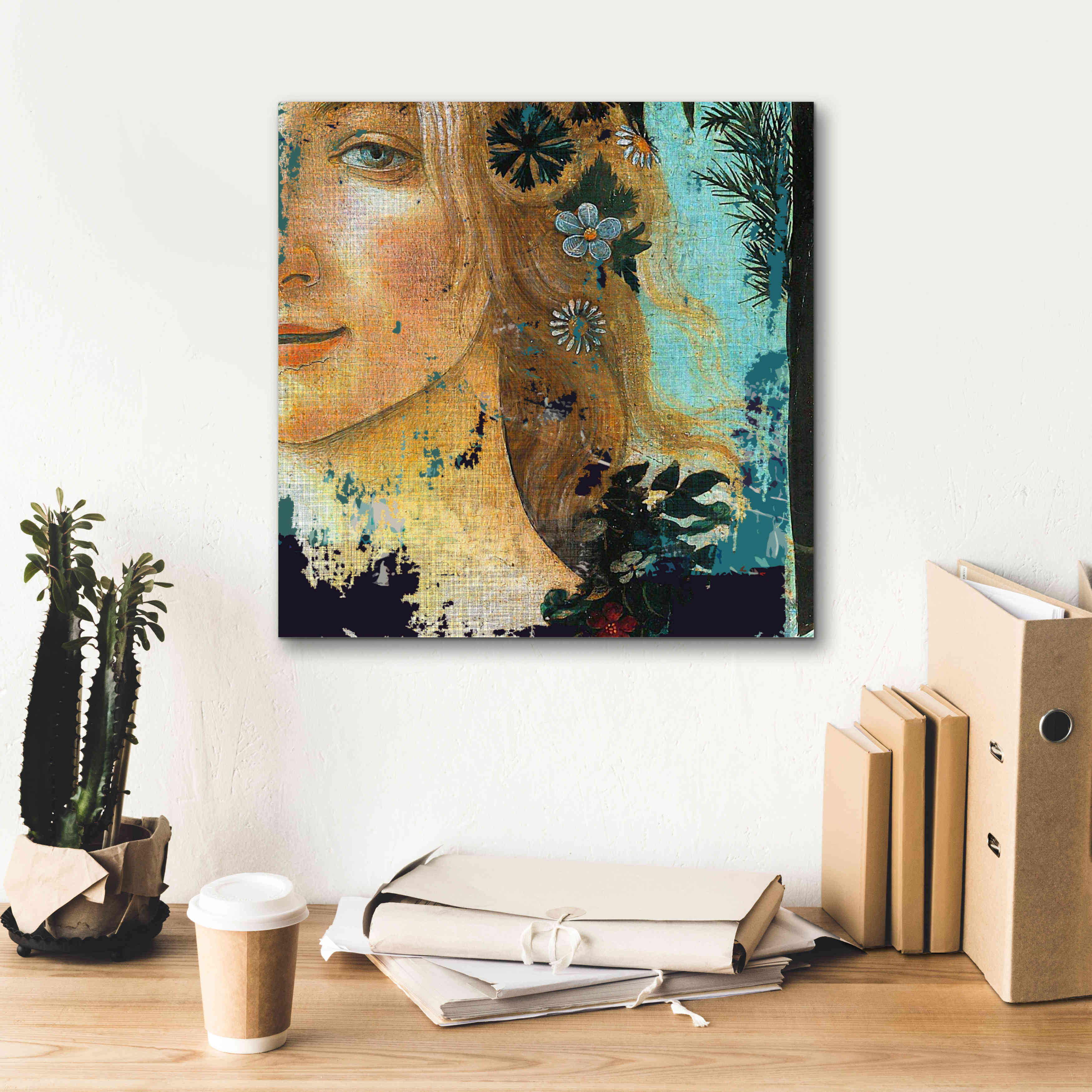 'Flower Lady' by Karen Smith Giclee Canvas Wall Art,18x18