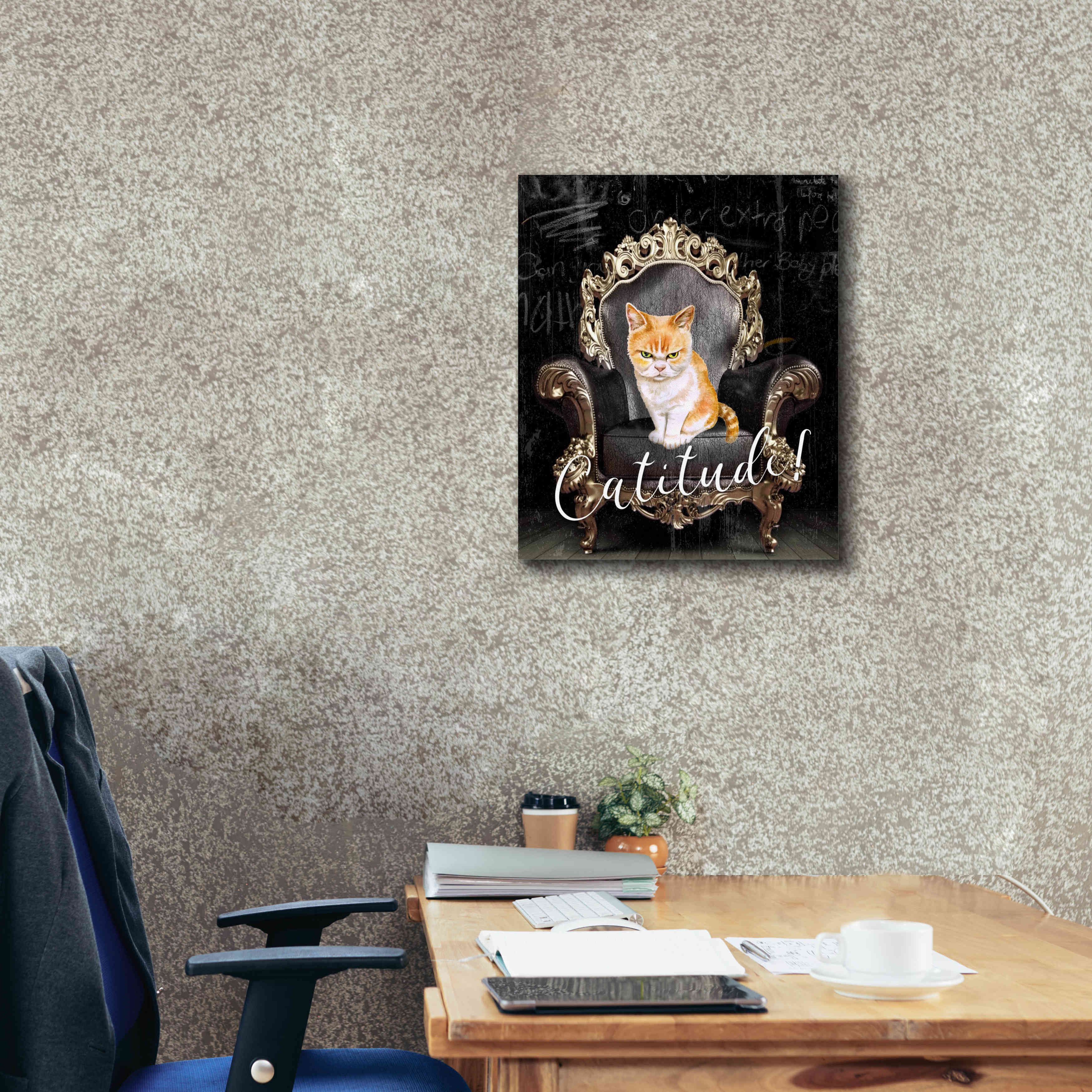 'Catitude' by Karen Smith Giclee Canvas Wall Art,20x24