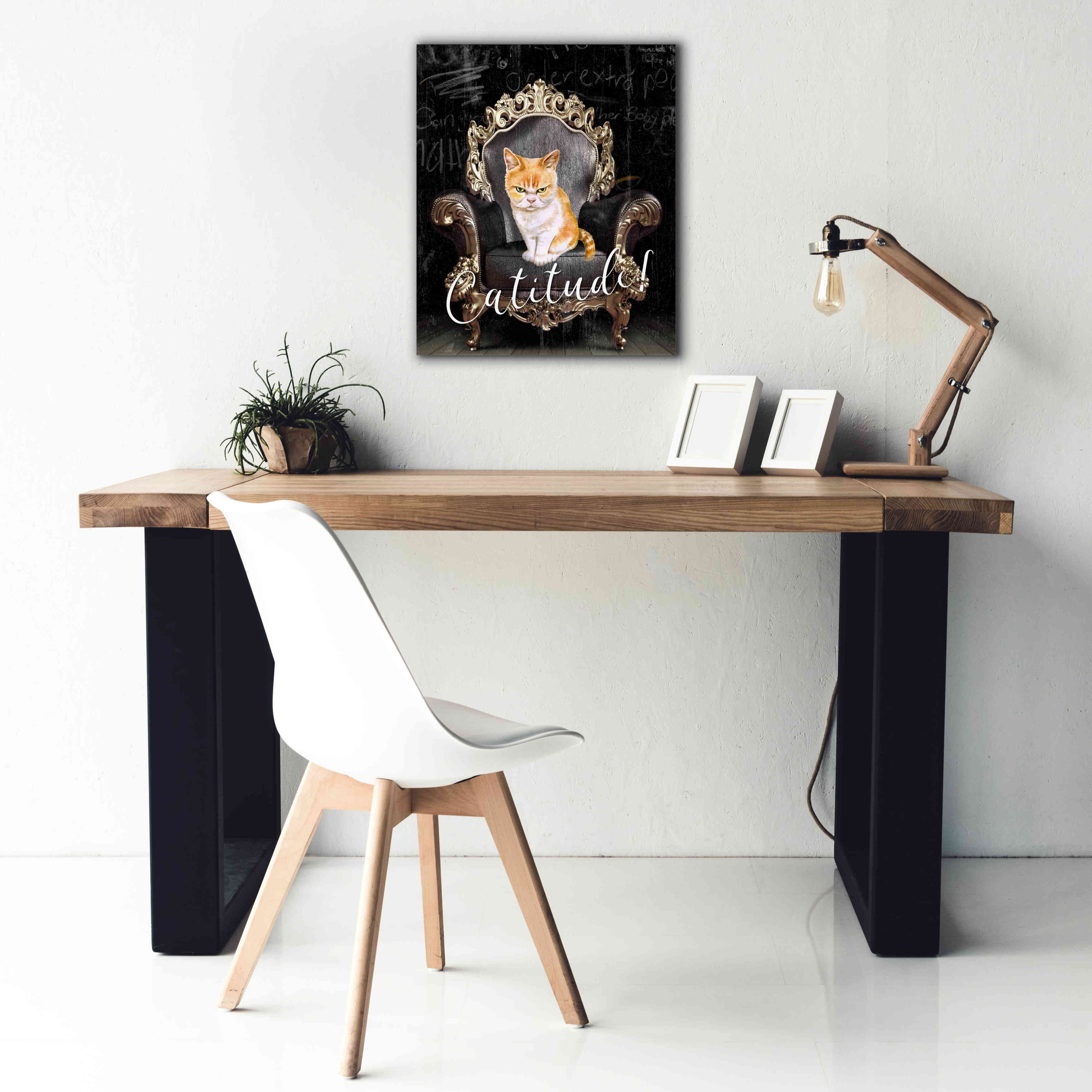 'Catitude' by Karen Smith Giclee Canvas Wall Art,20x24