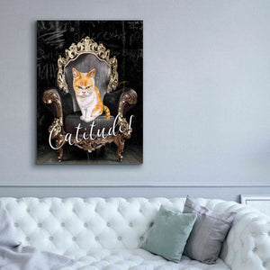 'Catitude' by Karen Smith Giclee Canvas Wall Art,40x54