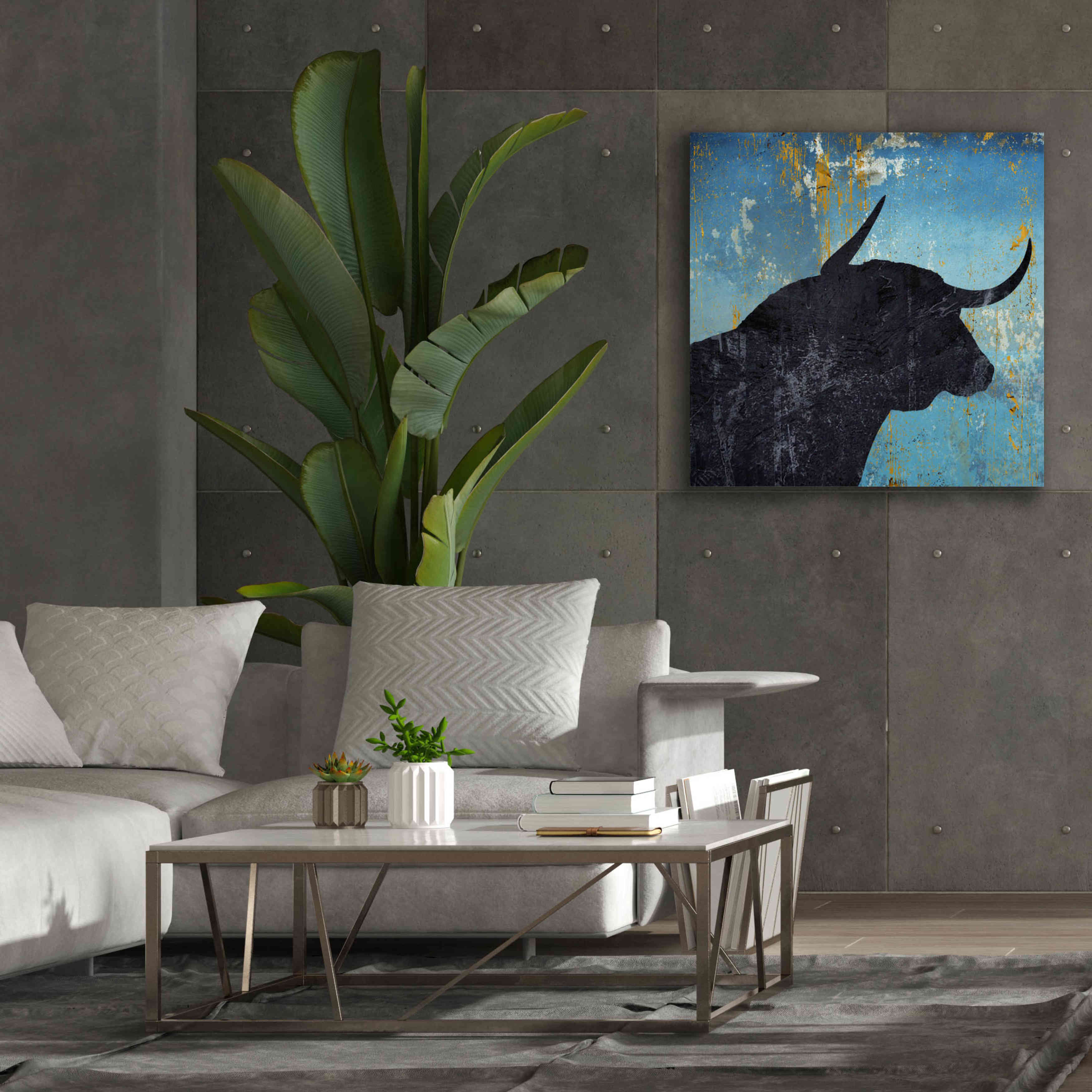 'Bulldom 2' by Karen Smith Giclee Canvas Wall Art,37x37