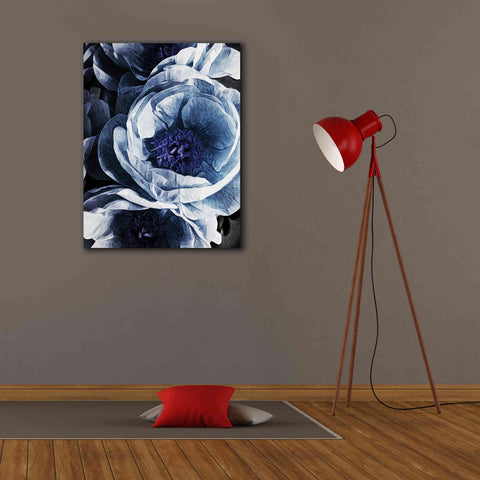 Image of 'Peony Blue Petals 1' by Ashley Aldridge Giclee Canvas Wall Art,26 x 34