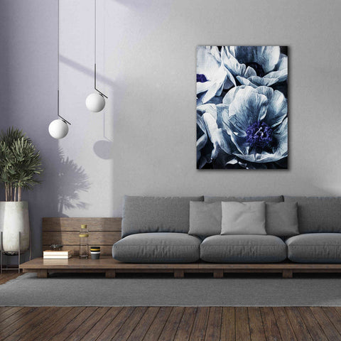 Image of 'Peony Blue Petals 2' by Ashley Aldridge Giclee Canvas Wall Art,40 x 54