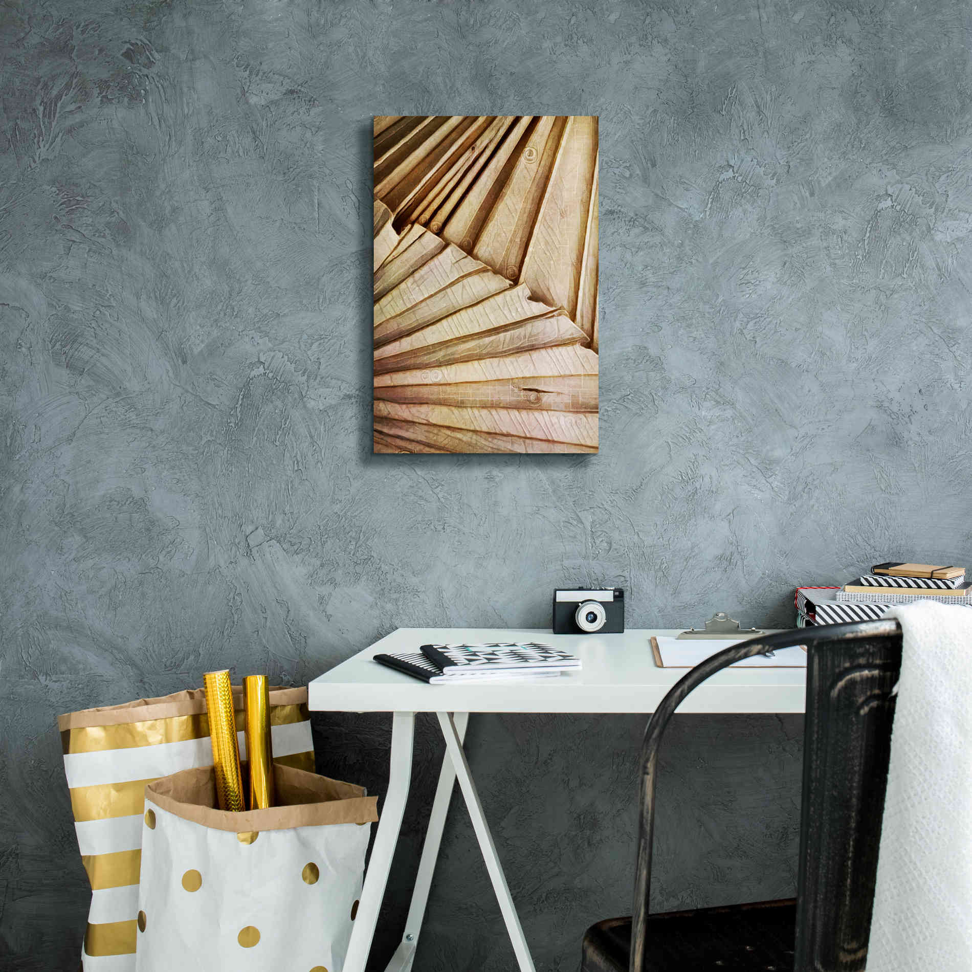 'Natural Dried Palms 1' by Ashley Aldridge Giclee Canvas Wall Art,12 x 18